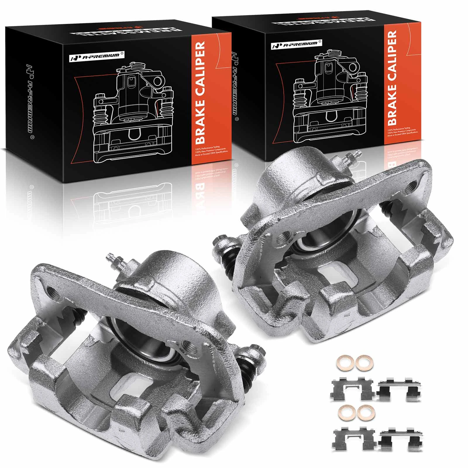 2-PC Brake Caliper, Front Driver & Passenger, 1-Piston, A-Premium APBC1917