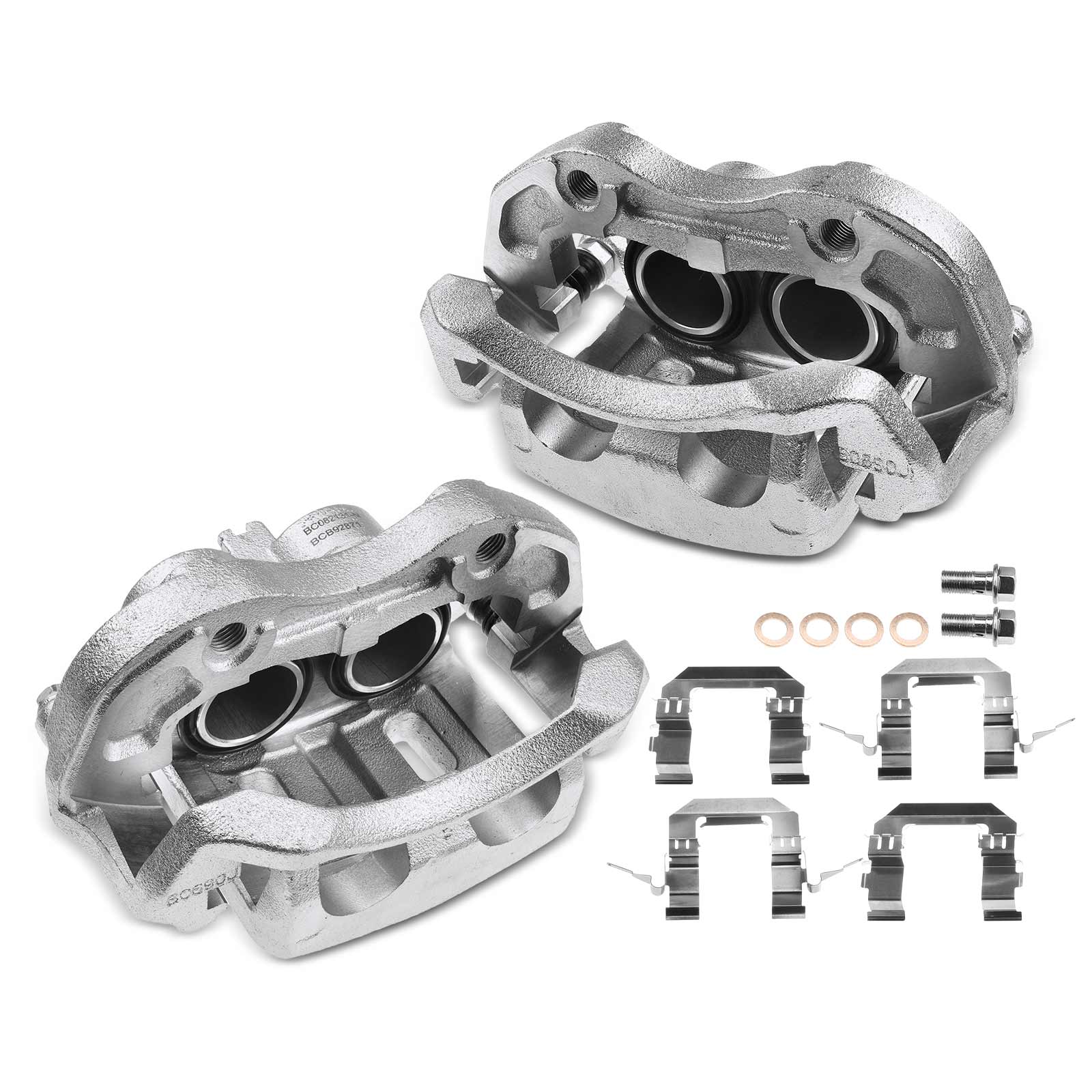 2 Pcs Front Disc Brake Calipers with Bracket