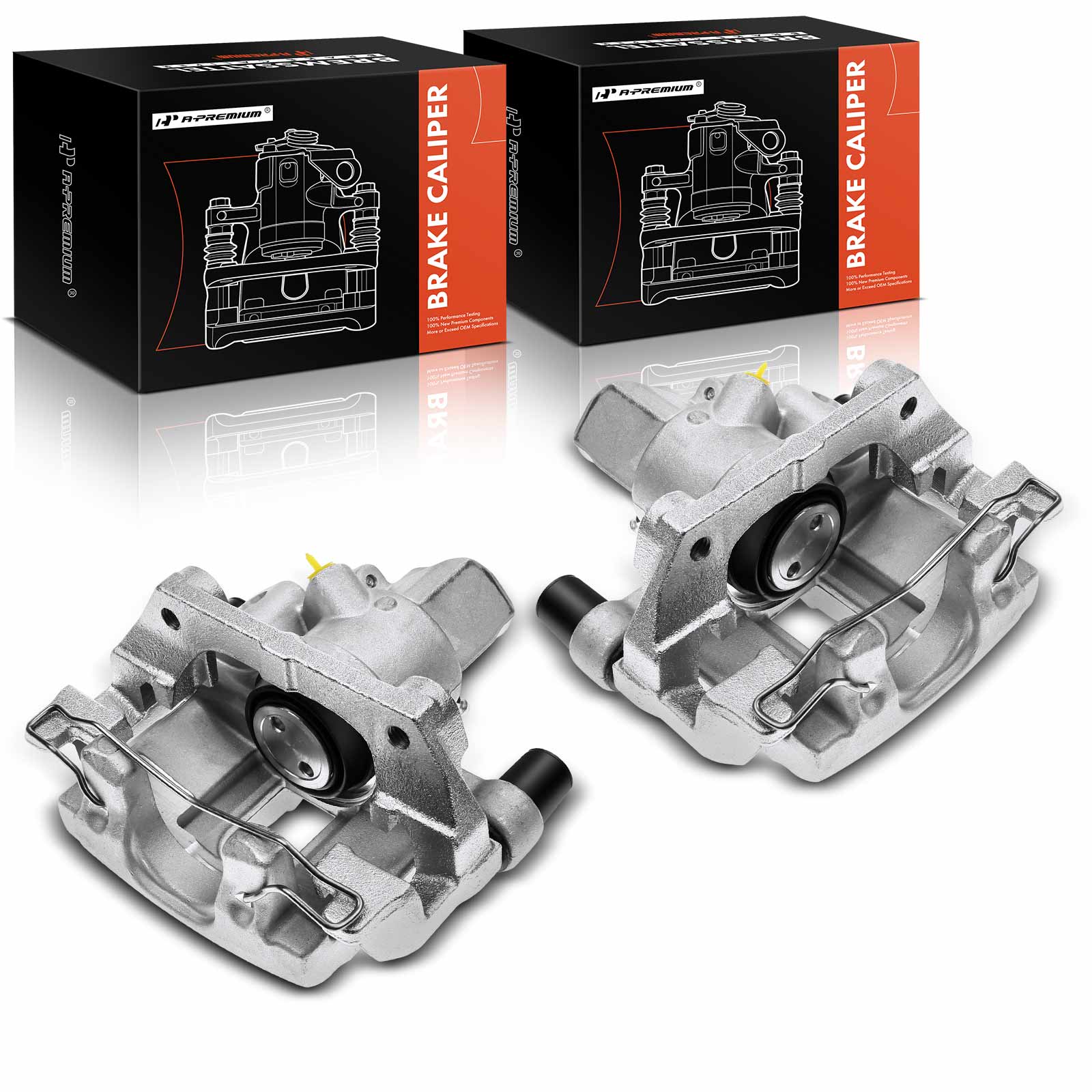 2004-2008 Mazda 3 2pc Brake Caliper Rear Driver & Passenger 1-Piston A-Premium APBC2044