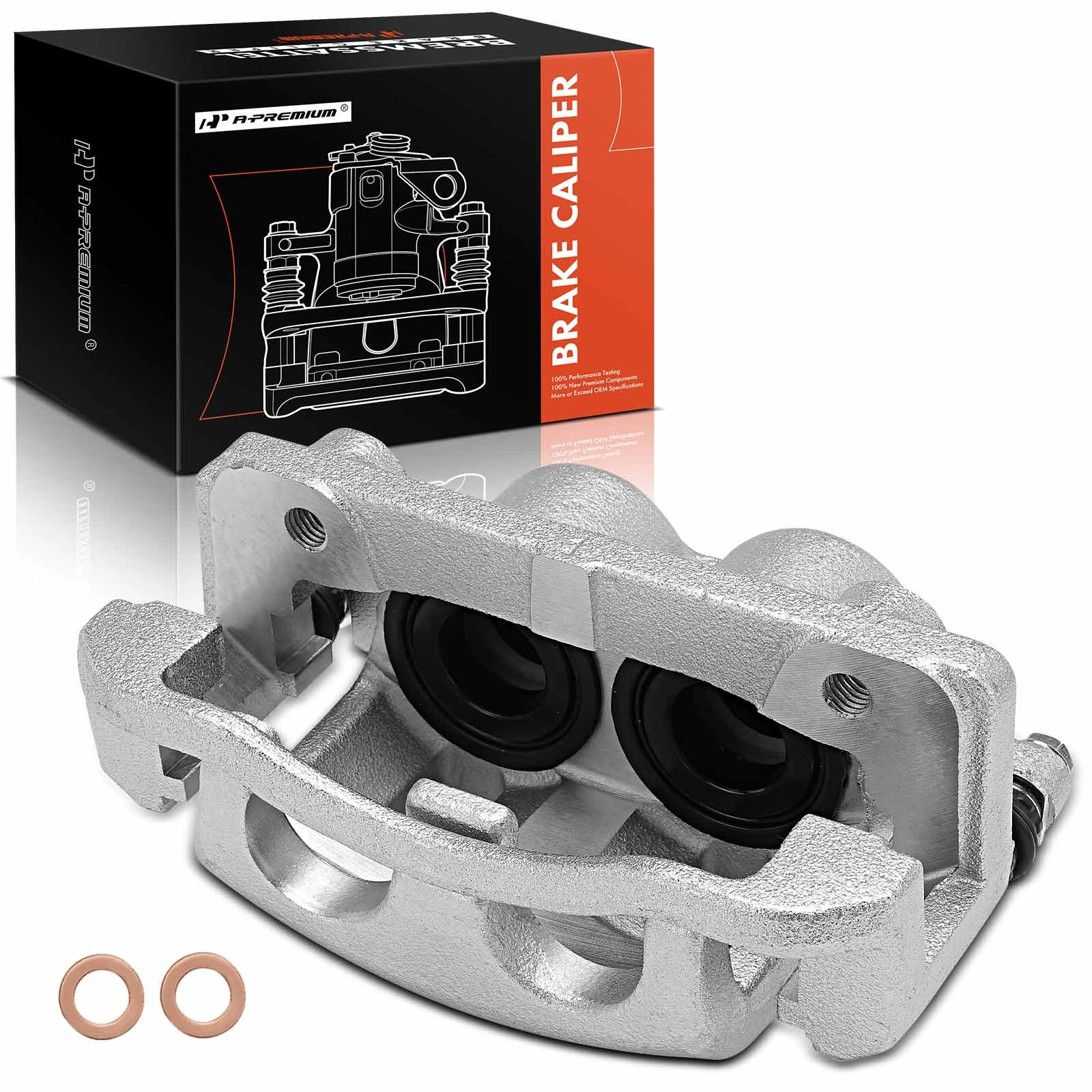 Front Passenger Brake Caliper with Bracket