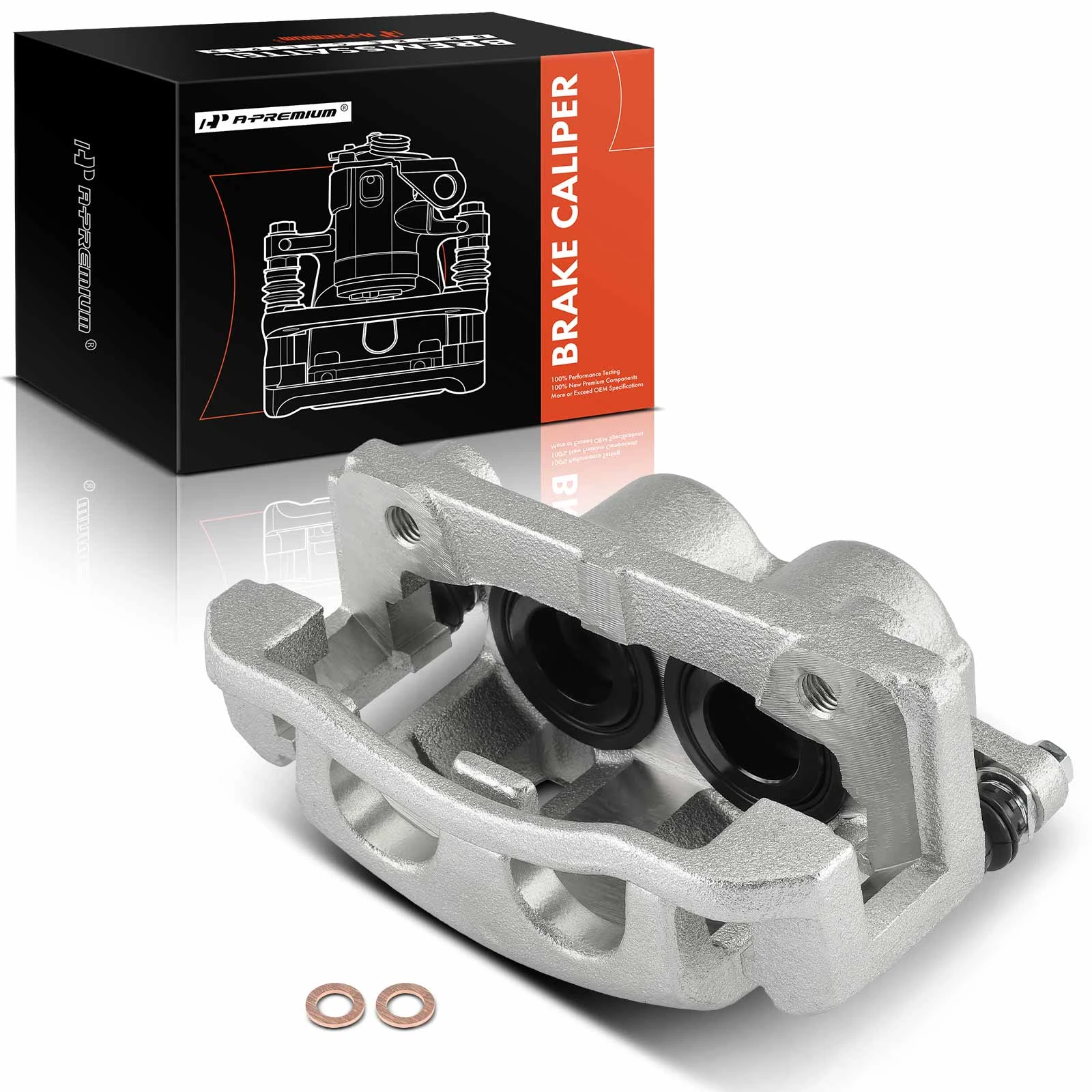 2 Pcs Front Brake Caliper with Bracket