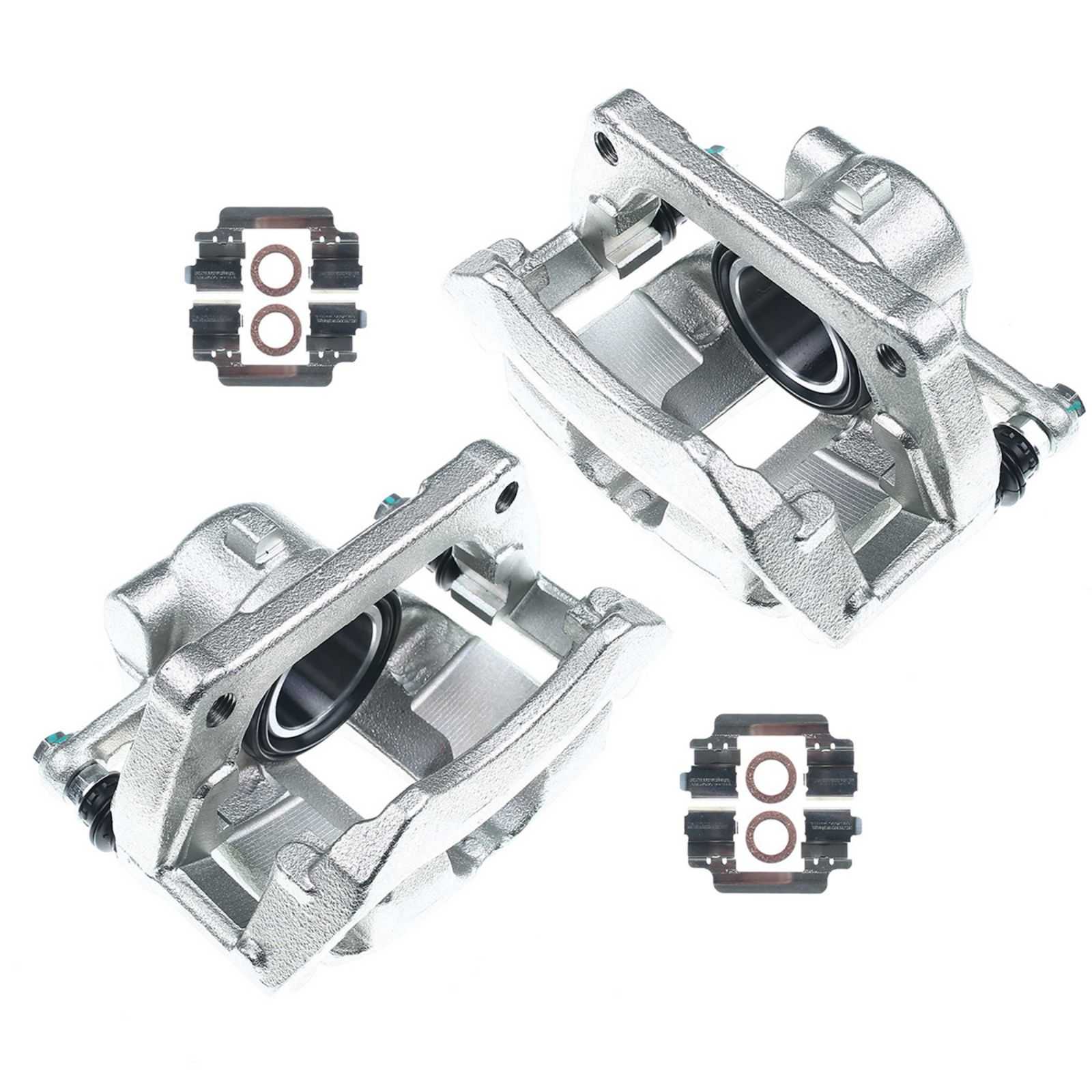 2 Pcs Front Brake Caliper with Bracket