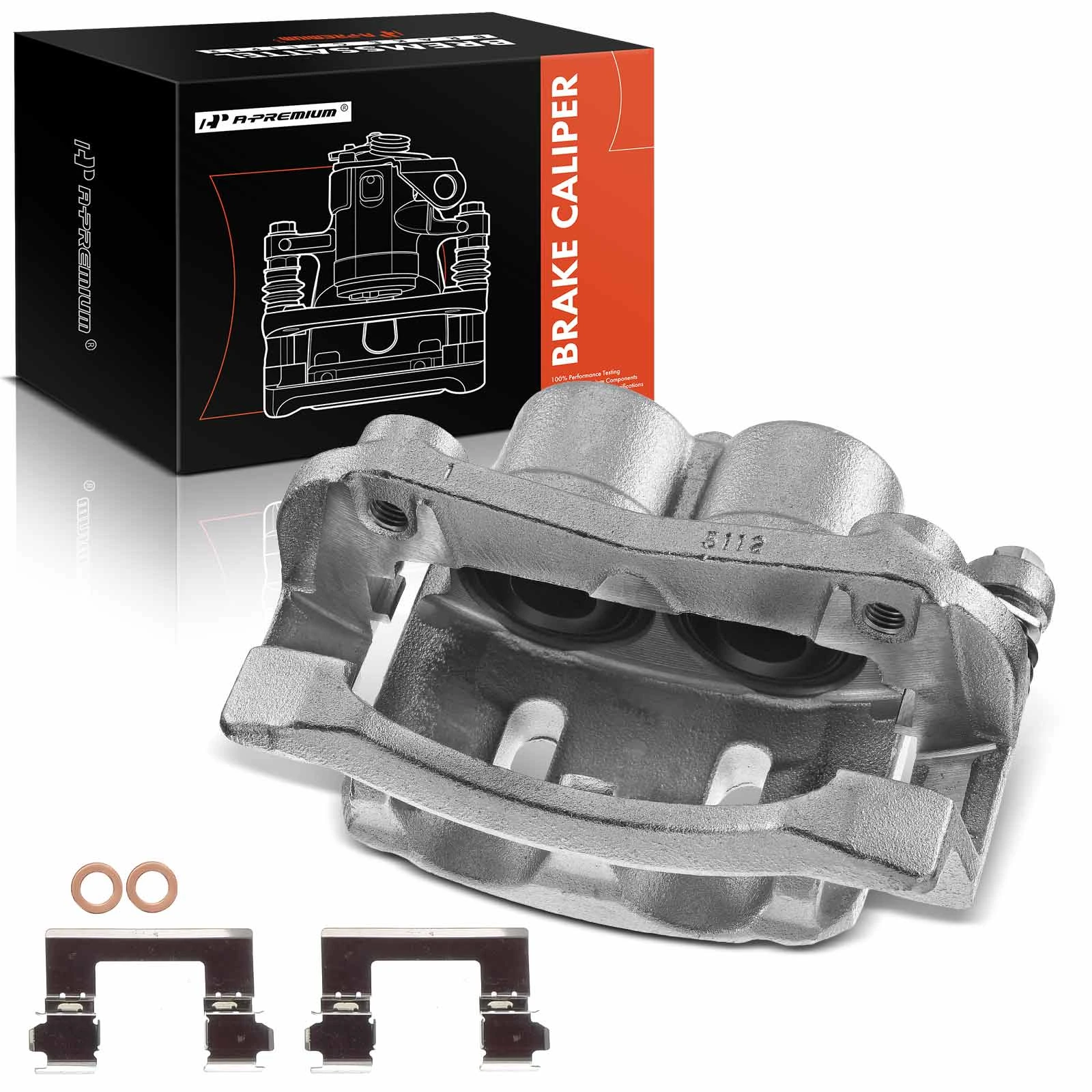 Front Passenger Brake Caliper with Bracket