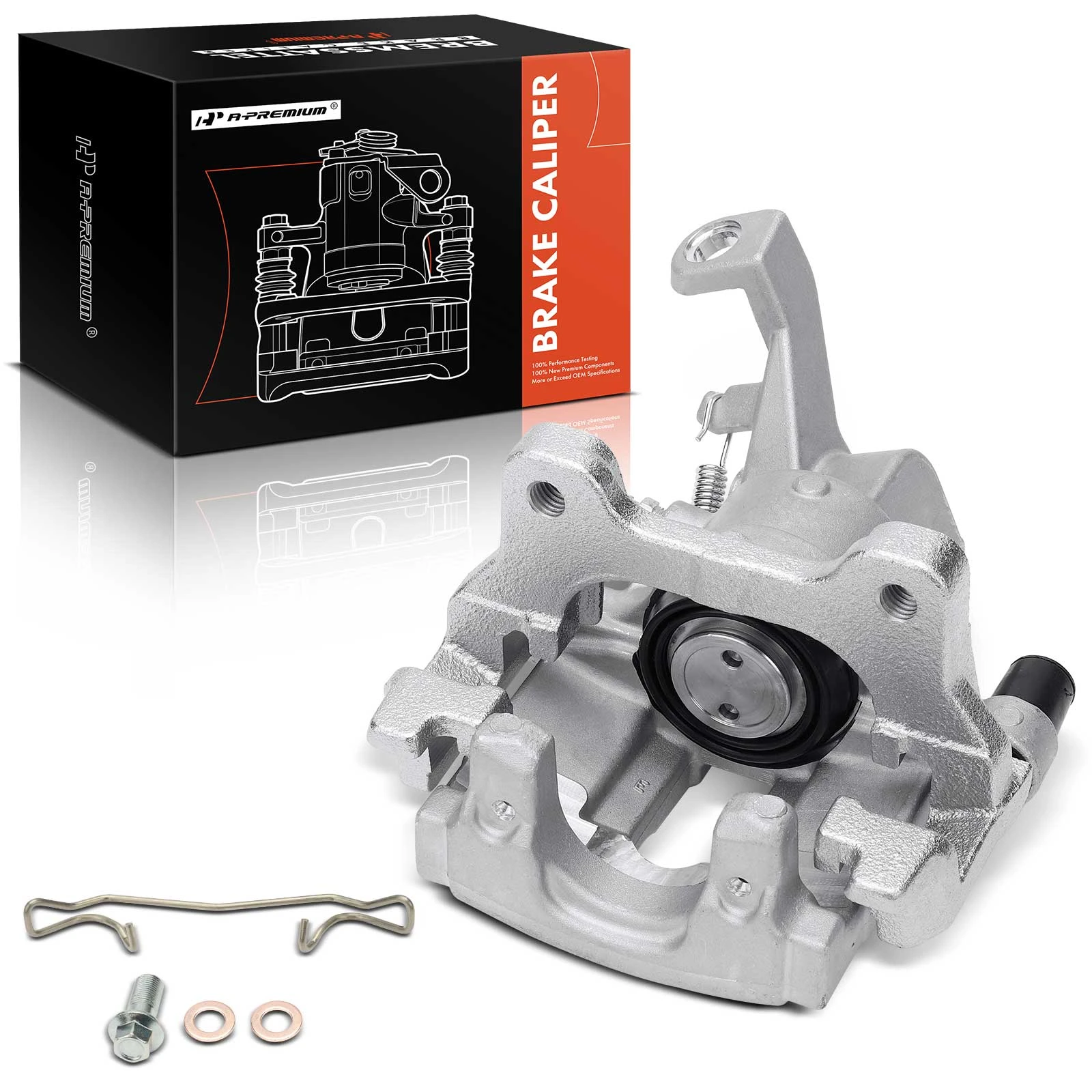 2007-2014 Jaguar XK 1-Pc Brake Caliper Rear Left Driver Side 1-Piston A-Premium APBC4113