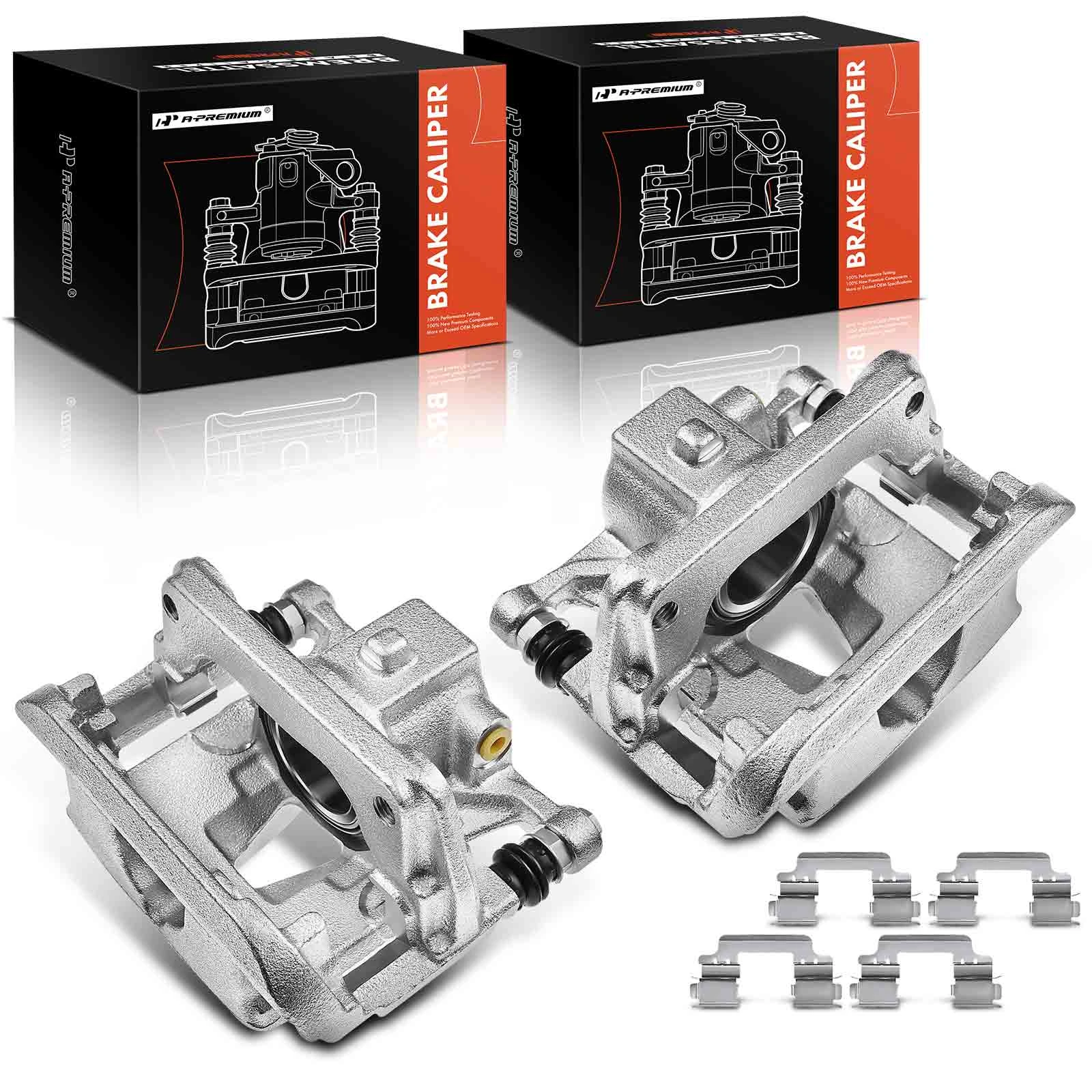 2 Pcs Front Brake Caliper with Bracket