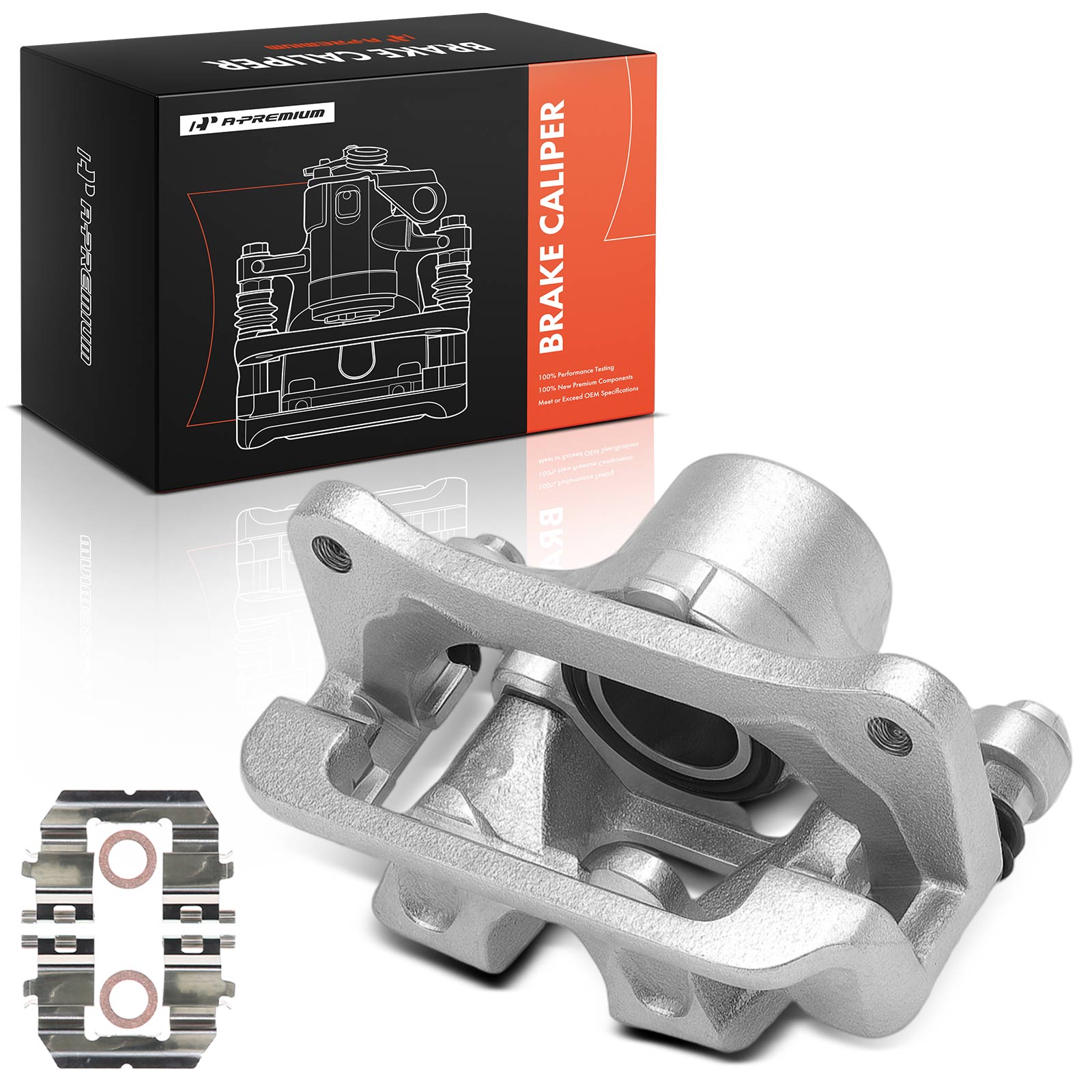 Rear Passenger Brake Caliper with Bracket