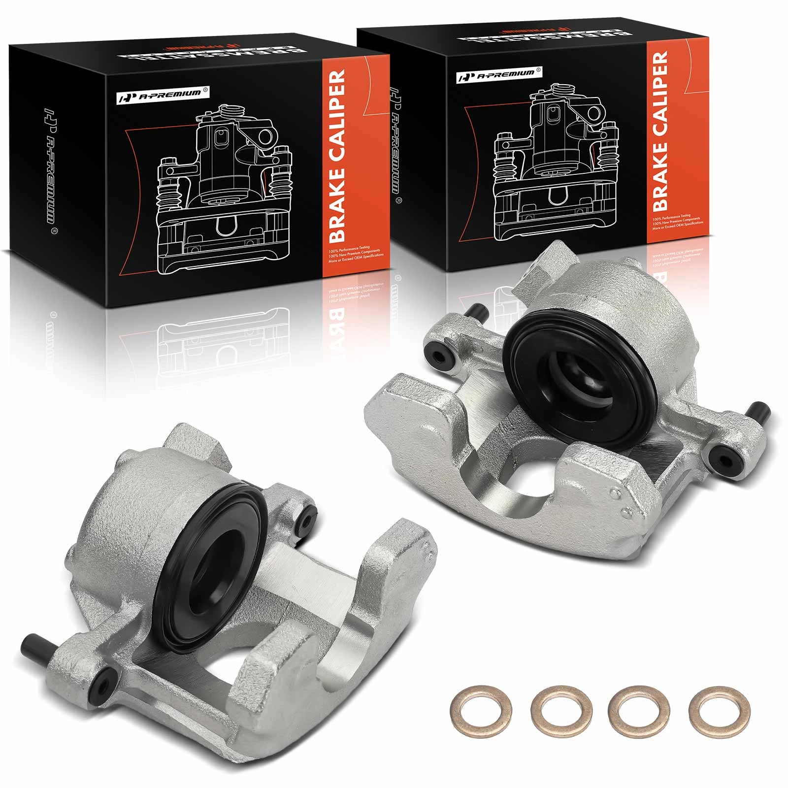 2 Pcs Front Brake Caliper