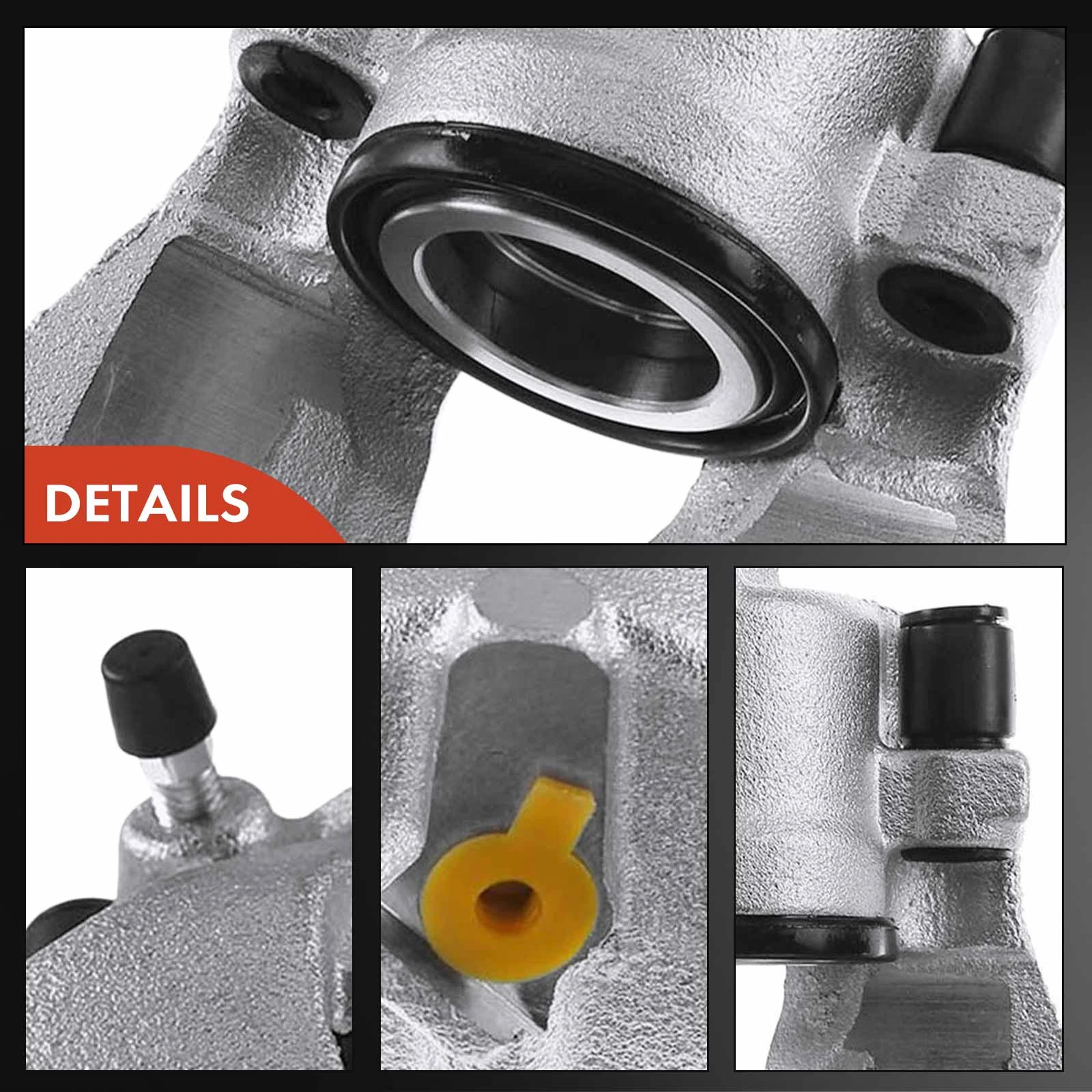 A-Premium Disc Brake Caliper Assembly With Bracket Compatible With Select Honda Models - Accord 1998 1999 2000 2001 2002, L4 2.3L, V6 3.0L