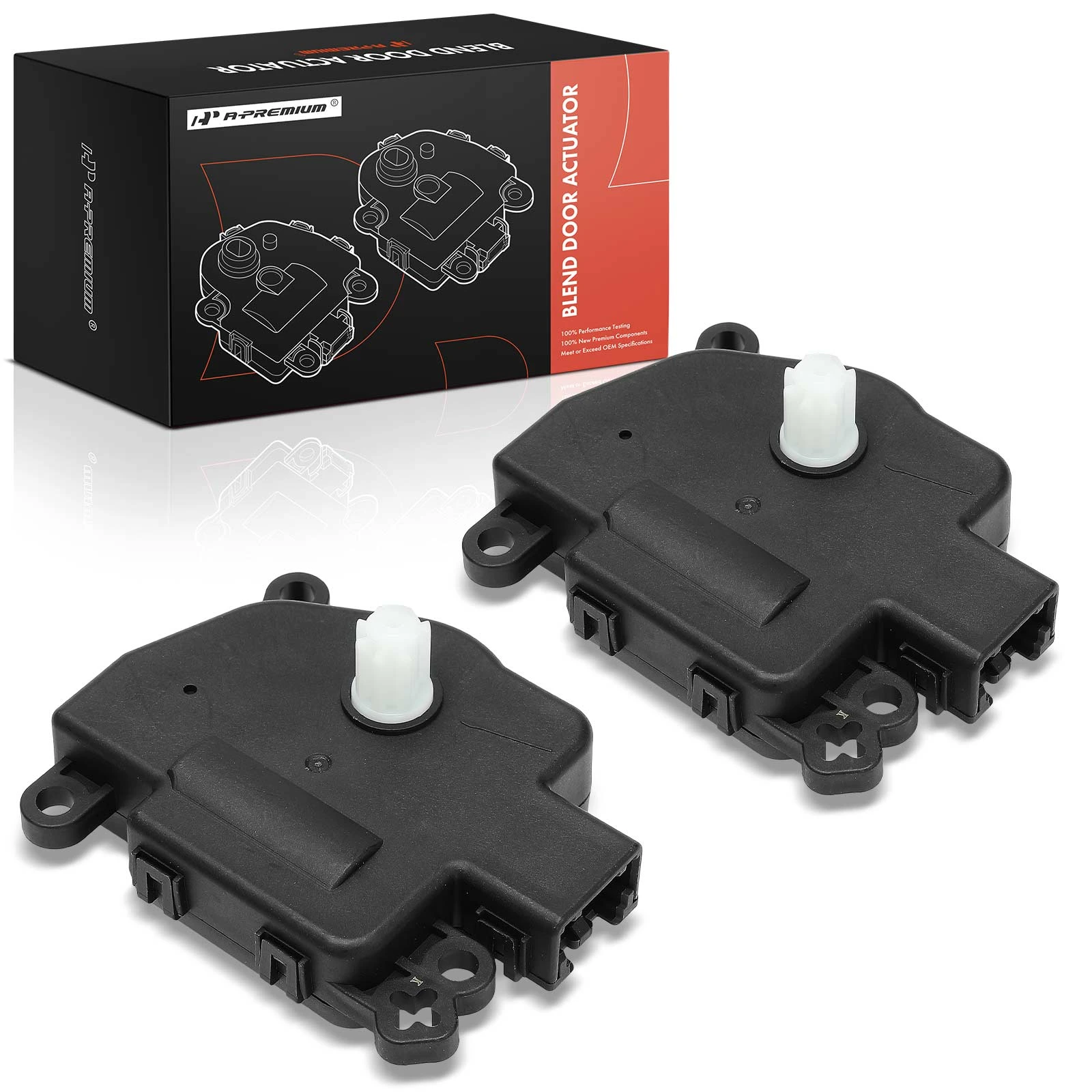 2 Pcs Main HVAC Blend Door Actuator with 2-Pin for 2010-2017 Jeep Patriot