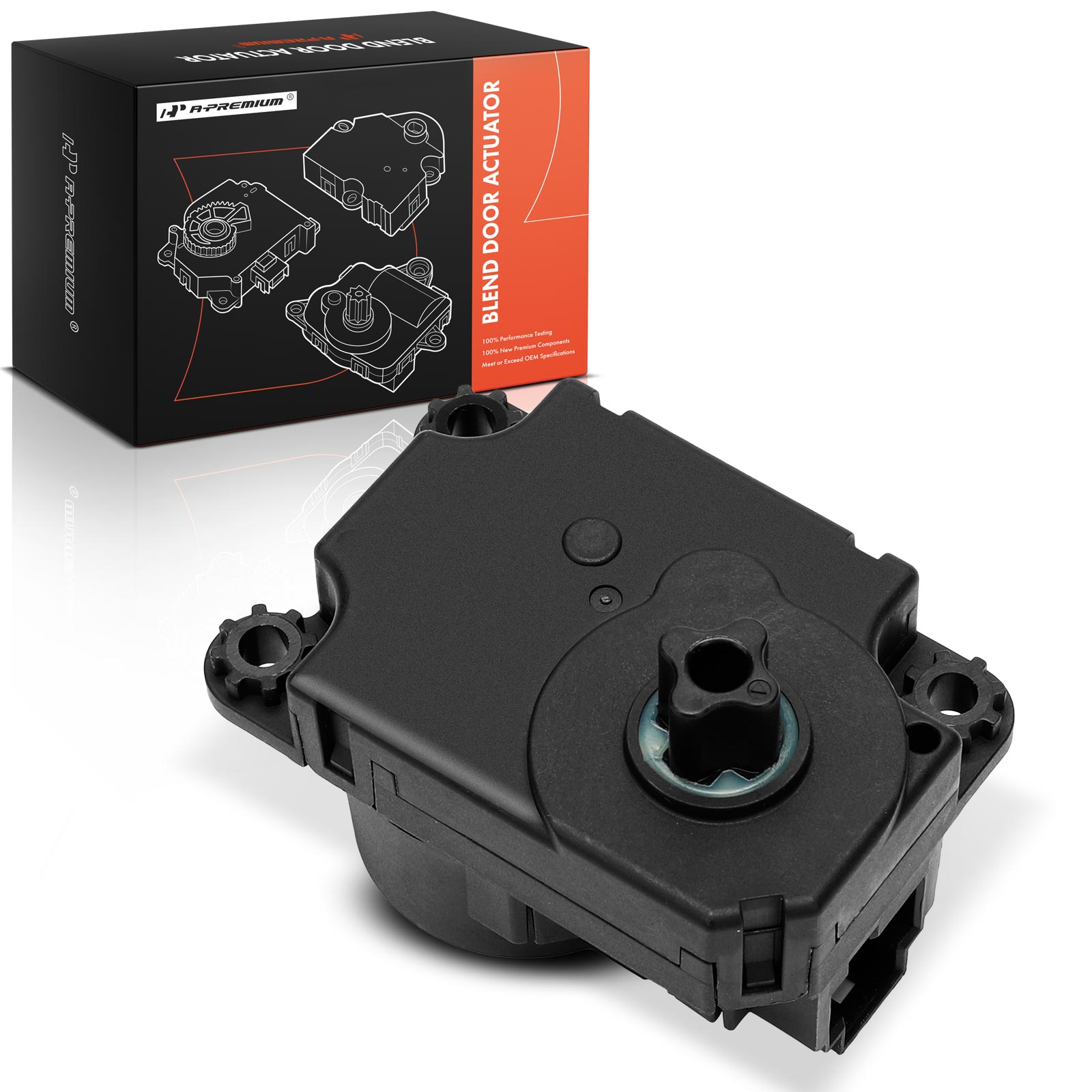 Main HVAC Blend Door Actuator Recirculation Main with 6-Pin