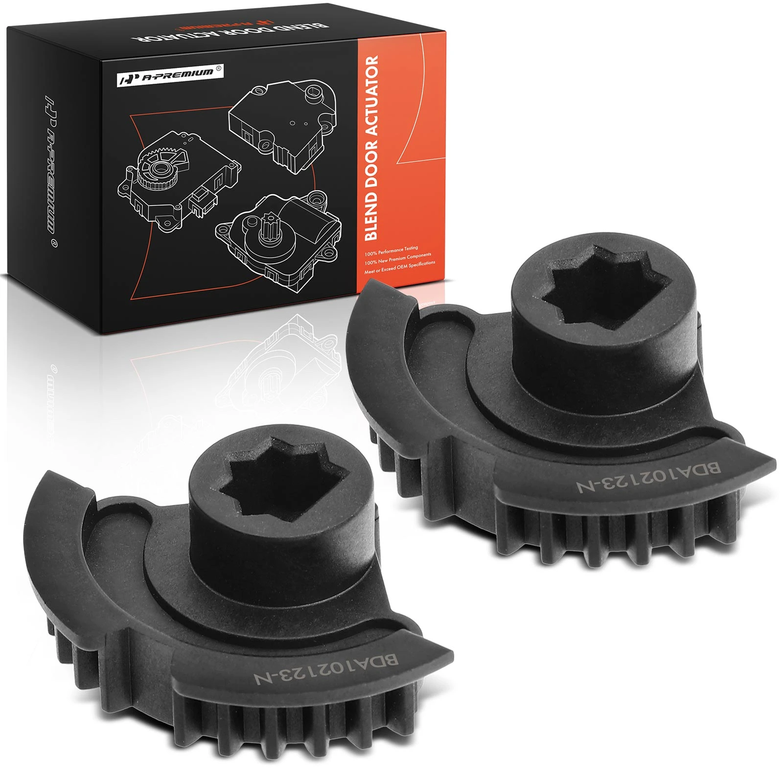 2 Pcs HVAC Heater Blend Door Actuator Air Inlet Gear for 2005-2010 Jeep Grand Cherokee