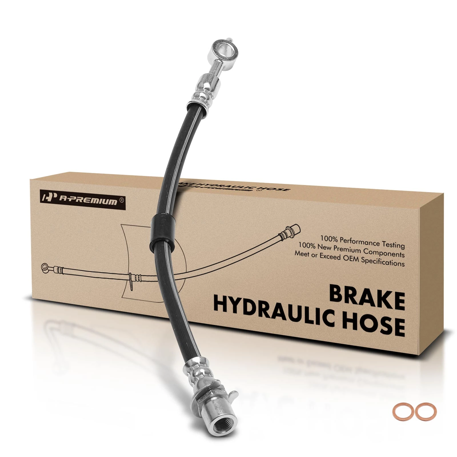 Rear Passenger Brake Hydraulic Hose for 2009-2011 Mercury Milan