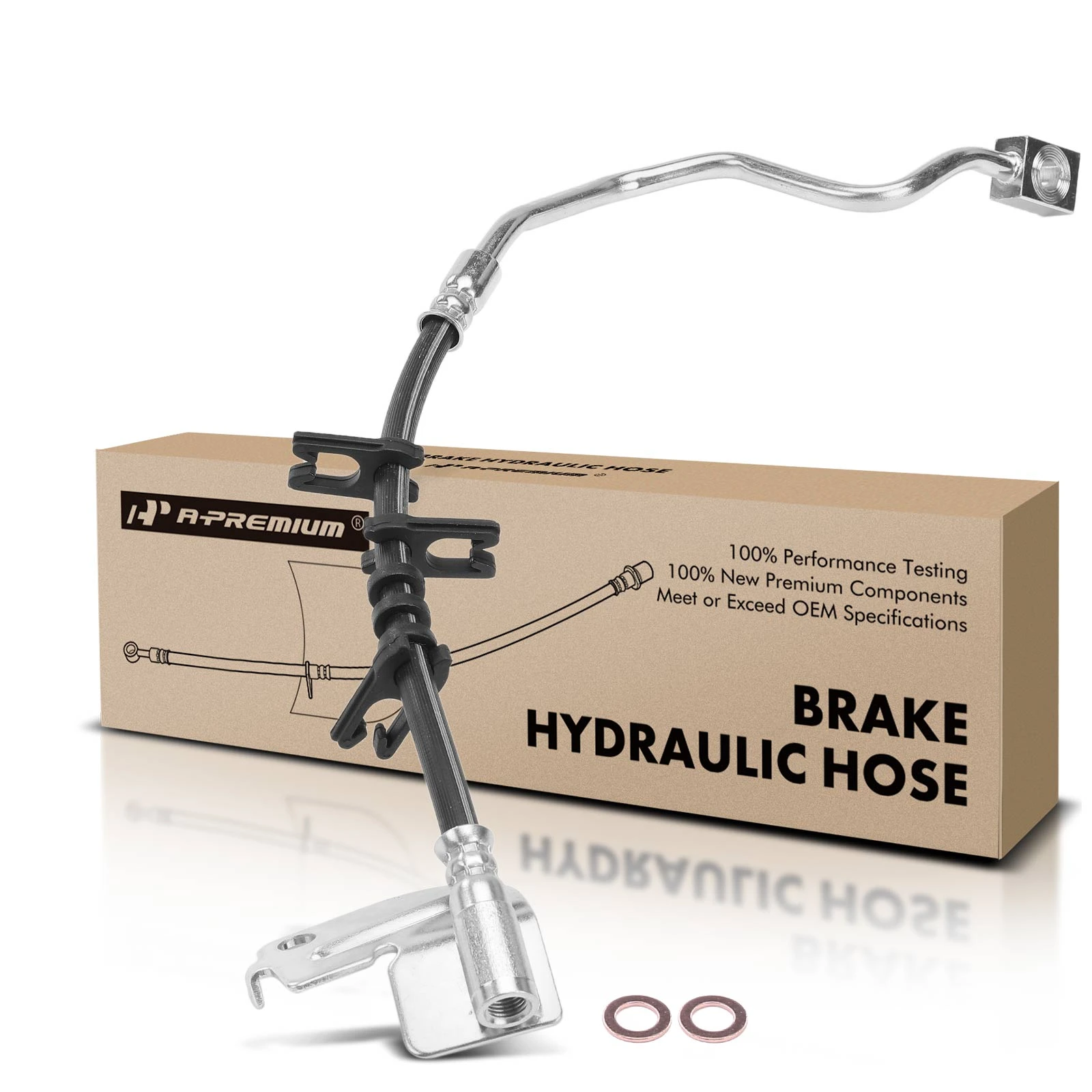 Front Passenger Brake Hydraulic Hose for 2002-2005 Mercury Mountaineer