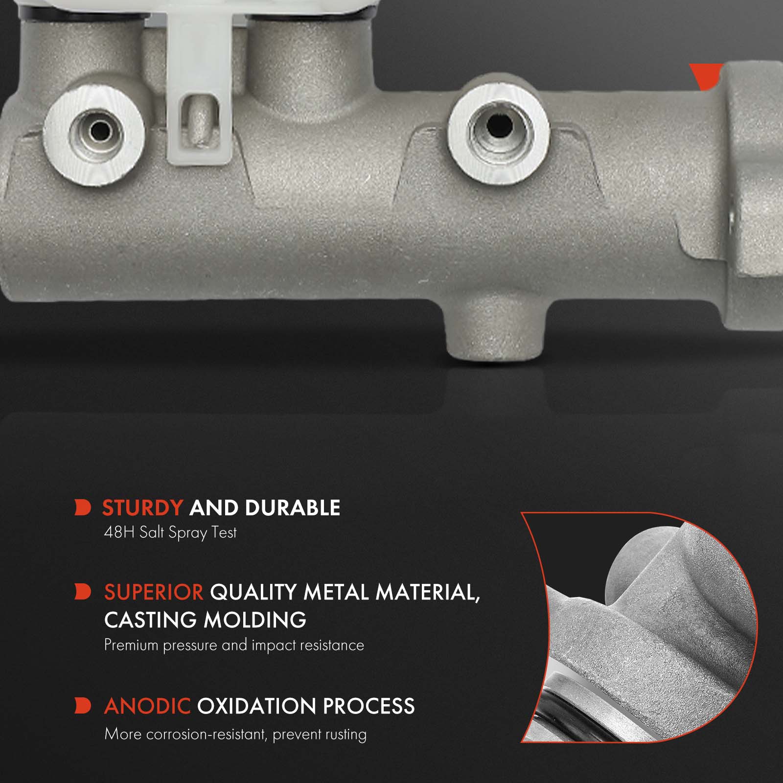 Brake Master Cylinder with Reservoir & Sensor for Ford F-250 F-350 Super Duty 11-12