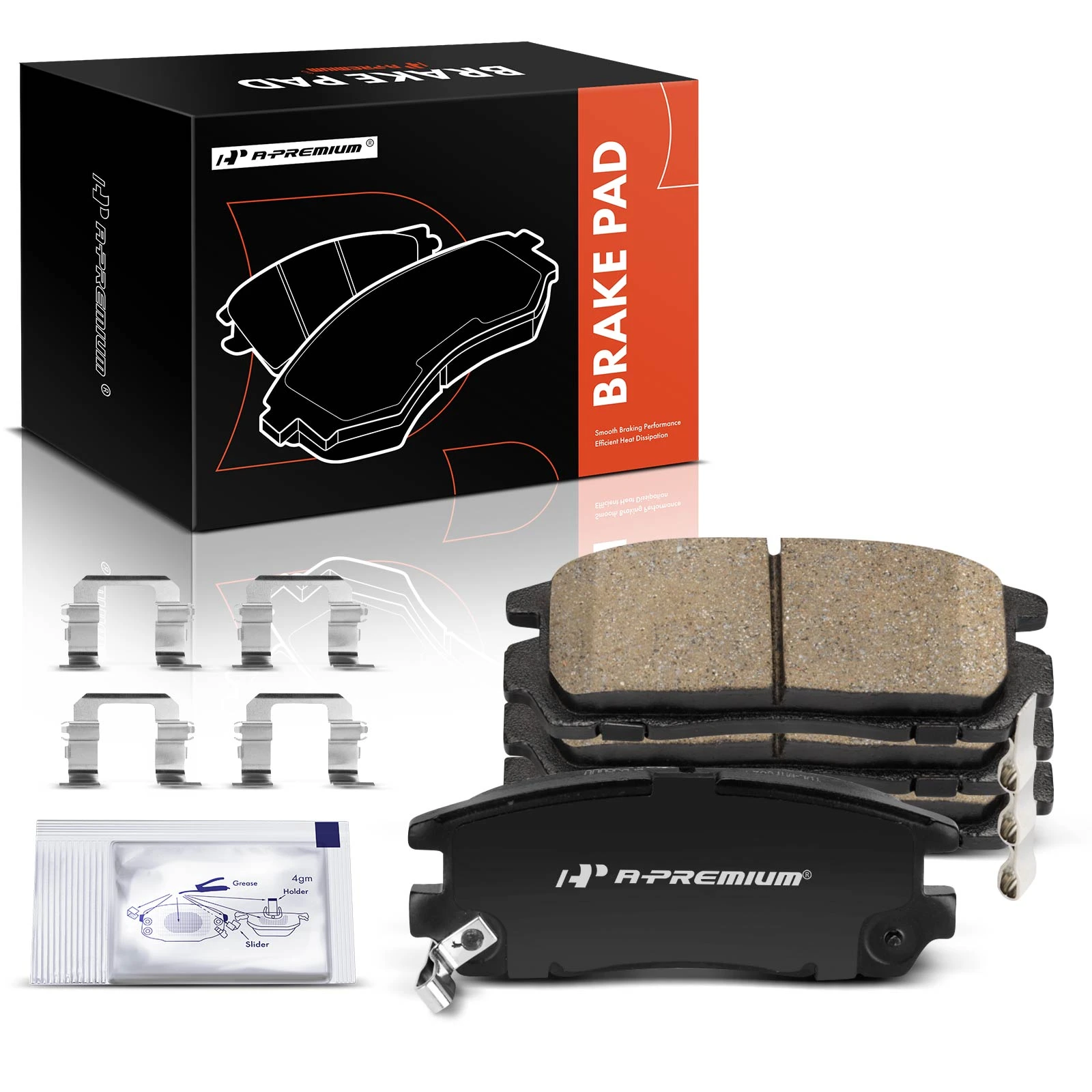 4 Pcs Rear Ceramic Brake Pads