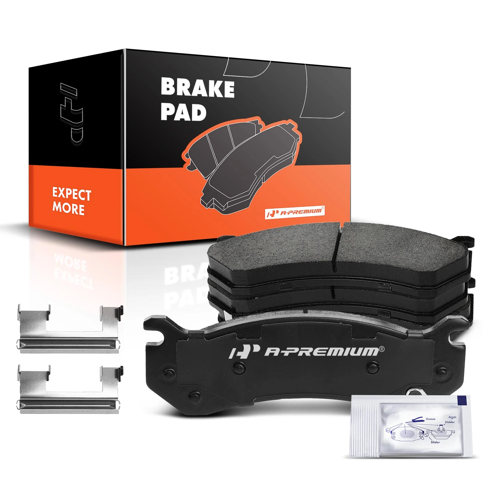 Geekstop Set Of 4 Ceramic Front Brake Pads For Chevy Silverado, GMC Sierra, Tahoe, Suburban, Yukon & Cadillac Escalade (1999-2006)