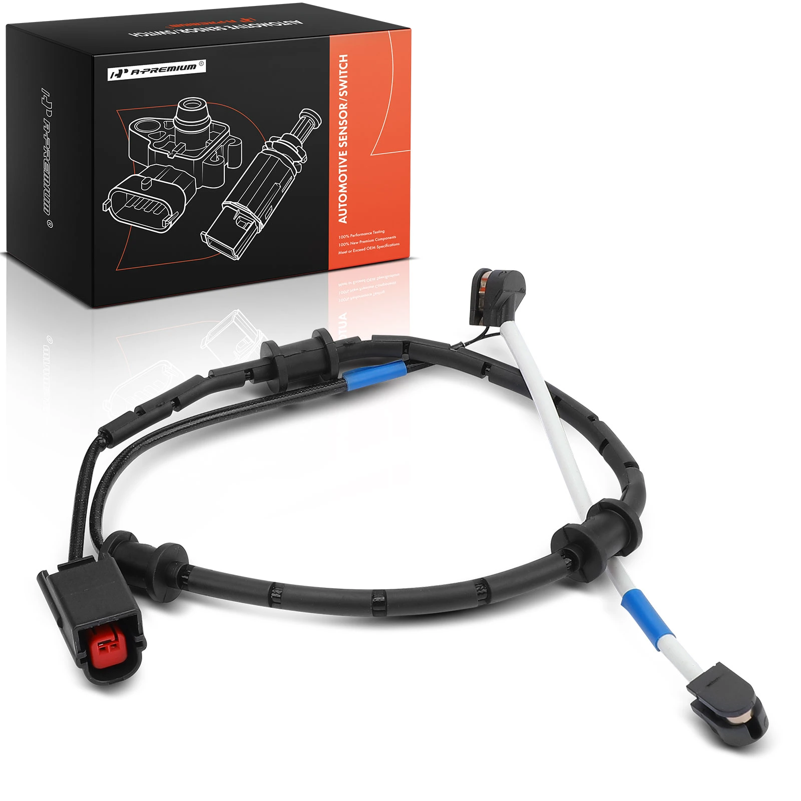 Front Driver or Passenger Disc Brake Pad Wear Sensor for 2015-2021 Jaguar F-Type