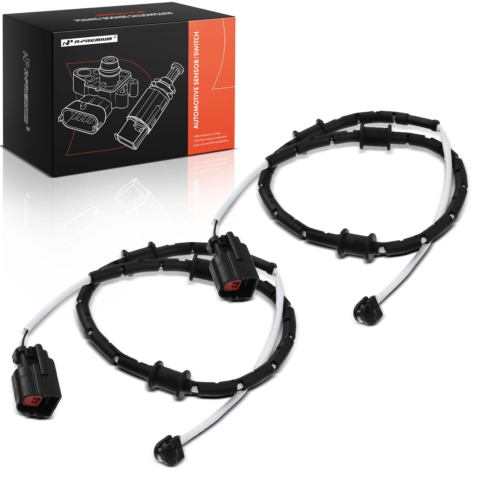 2 Pcs Front Disc Brake Pad Wear Sensor for 2014-2020 Jaguar F-Type