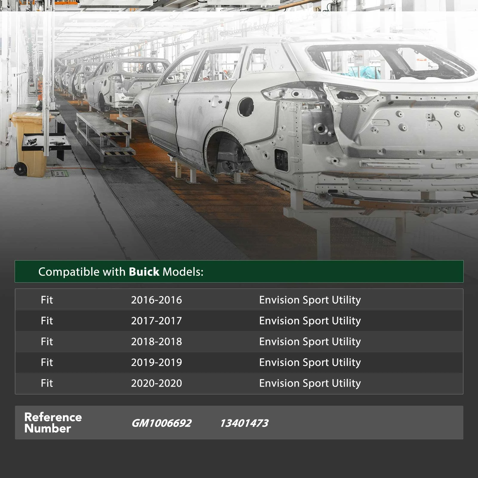 Front Bumper Reinforcement for 2016-2020 Buick Envision