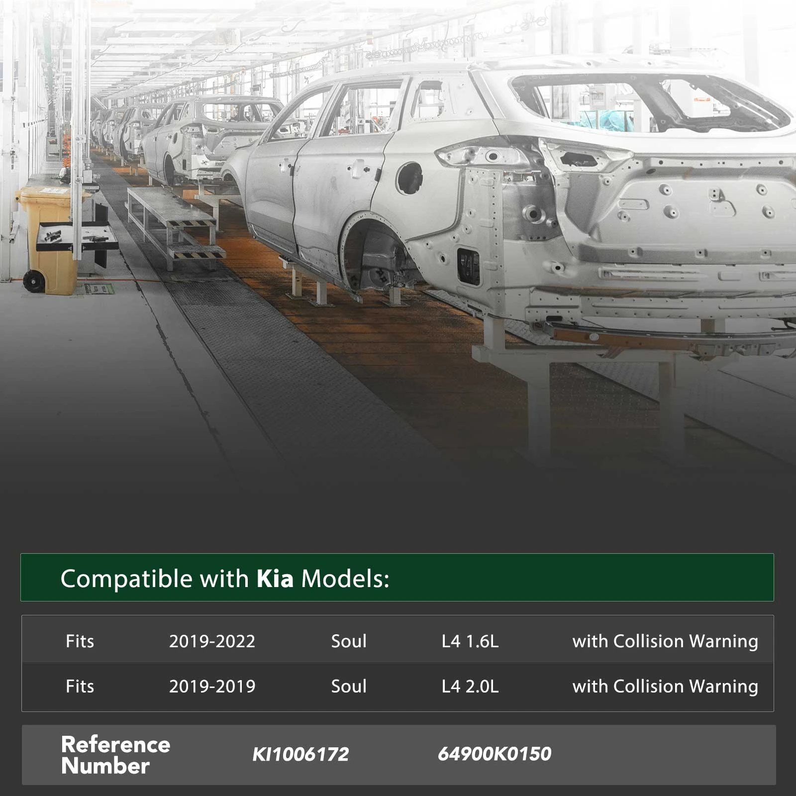 YHT Auto YHTBRC10087 Bumper Reinforcement Front Side