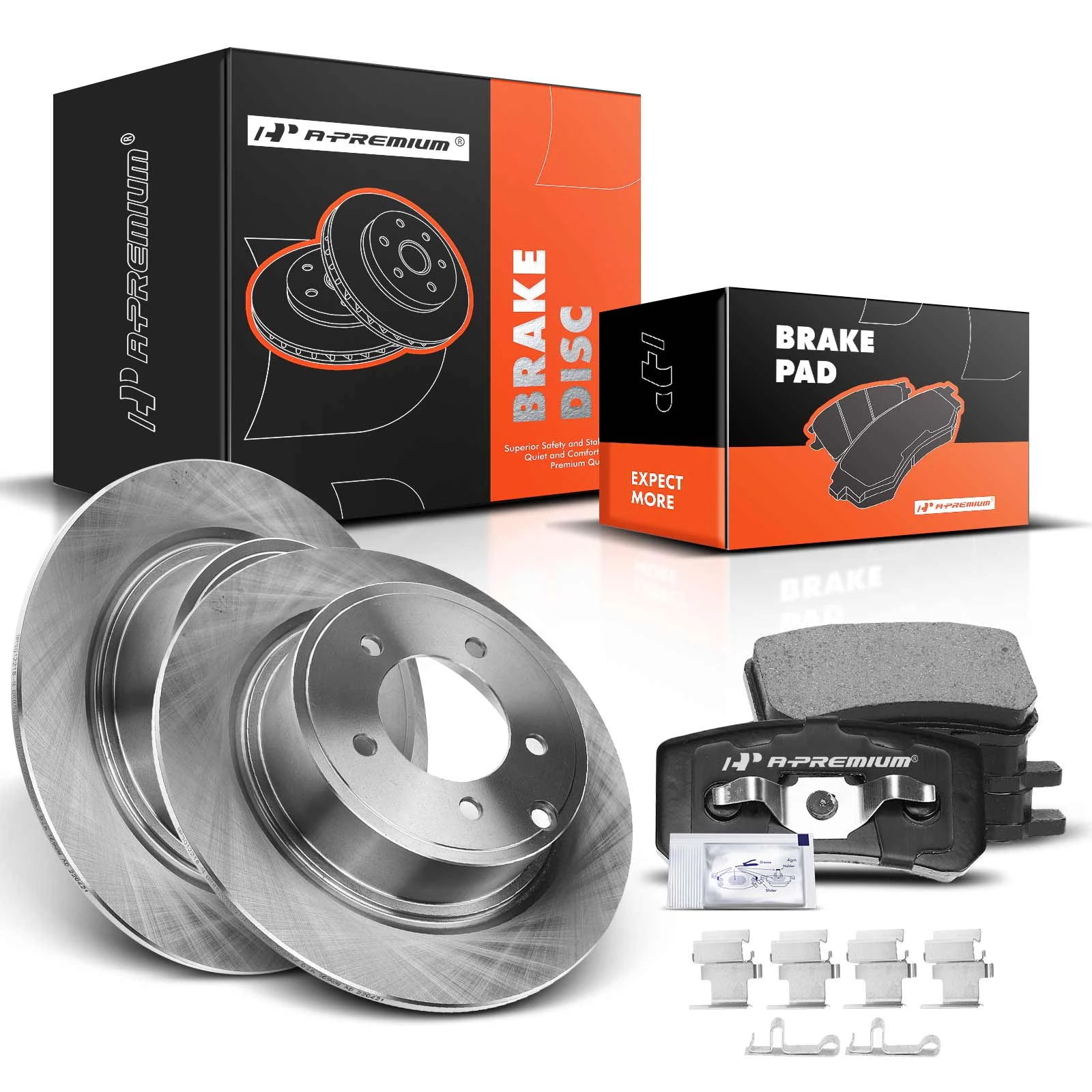 Rear Disc Brake Rotors & Ceramic Brake Pads