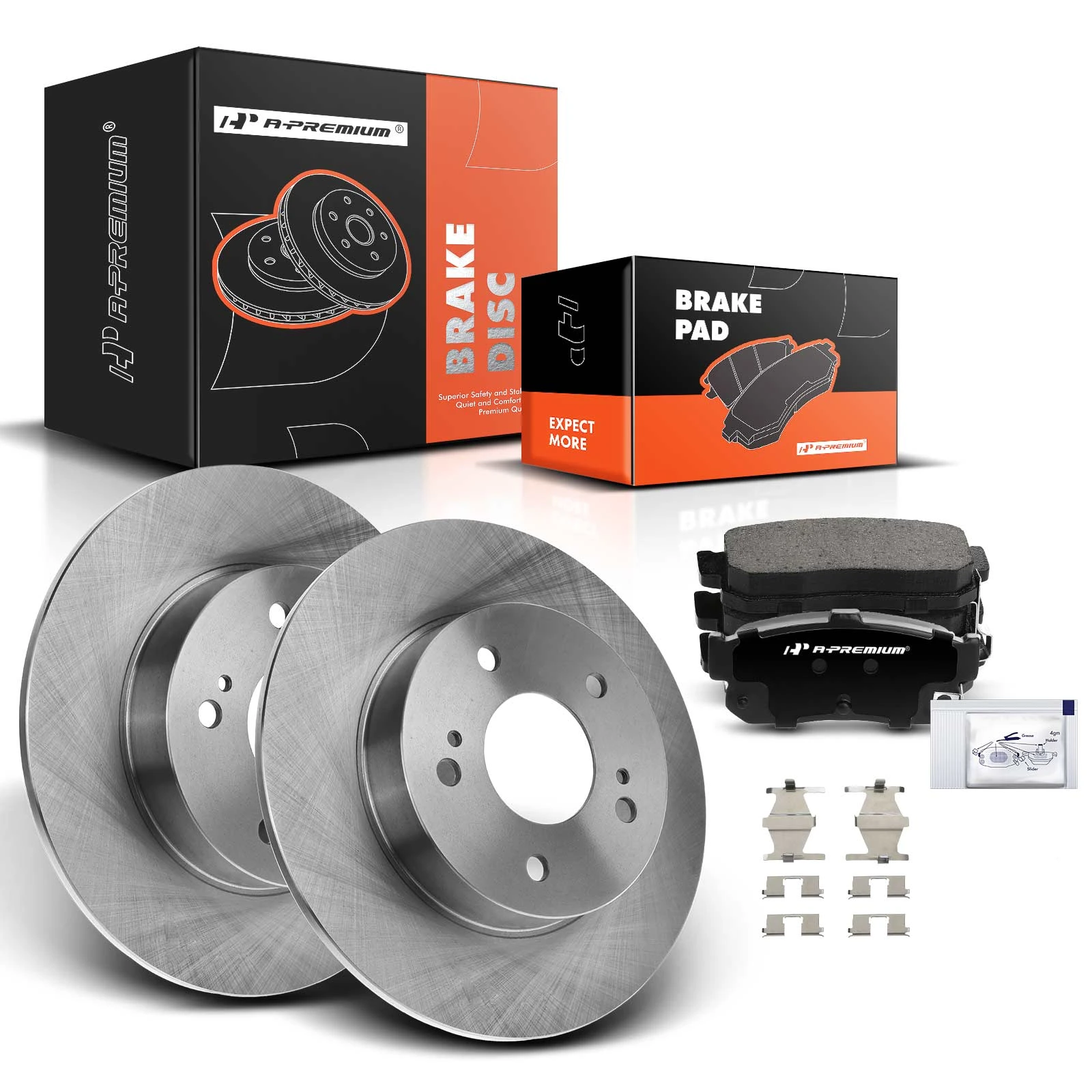 Rear Disc Brake Rotors & Ceramic Brake Pads