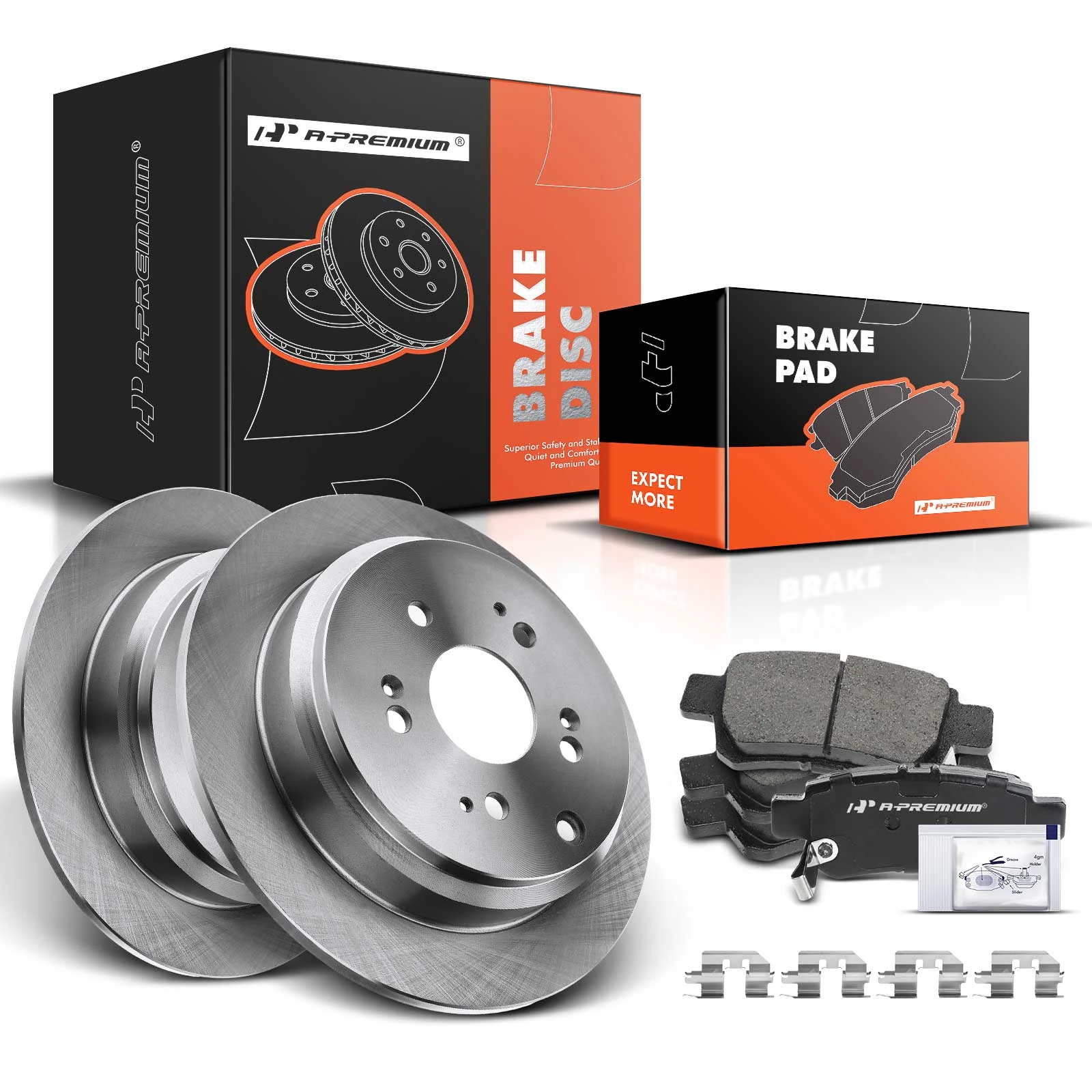 Rear Disc Brake Rotors & Ceramic Brake Pads