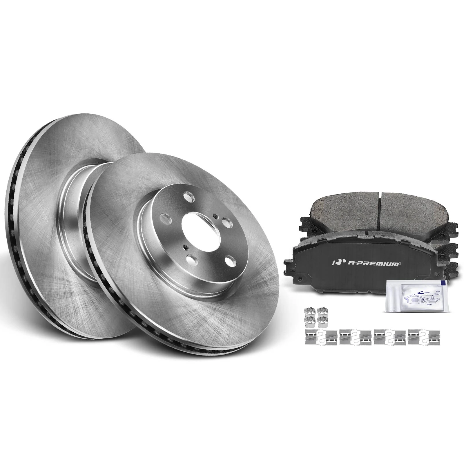 Front Disc Brake Rotors & Ceramic Brake Pads