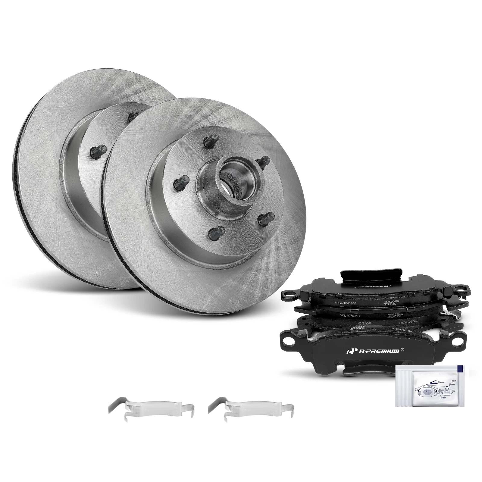 Front Disc Brake Rotors & Ceramic Brake Pads