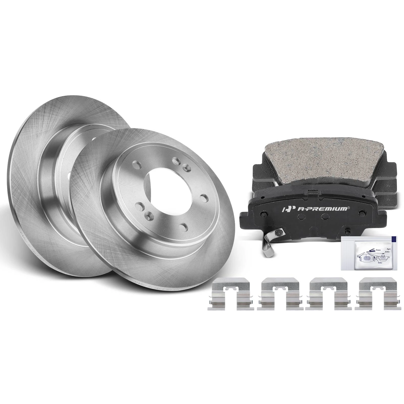Rear Disc Brake Rotors & Ceramic Brake Pads