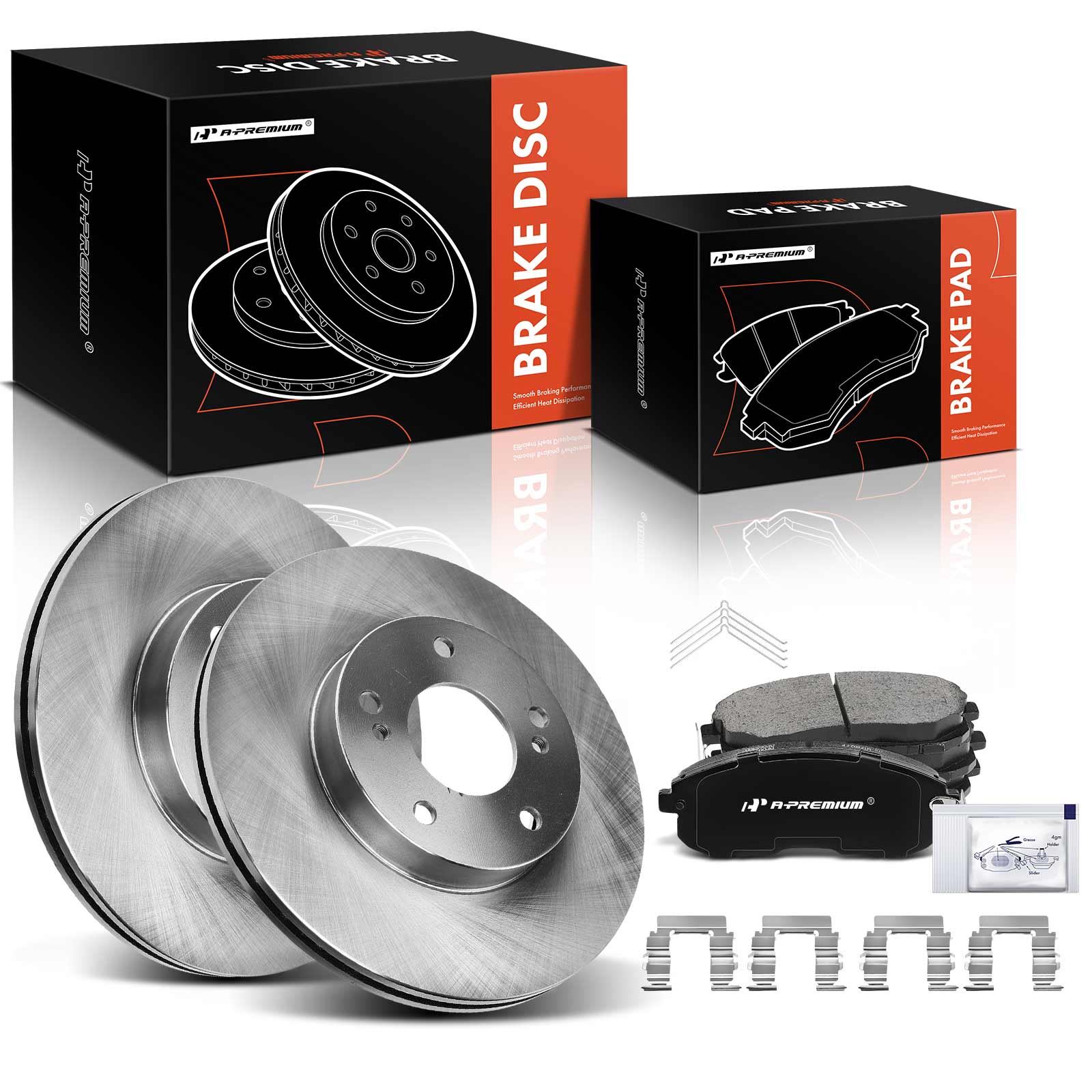 Front Disc Brake Rotors & Ceramic Brake Pads