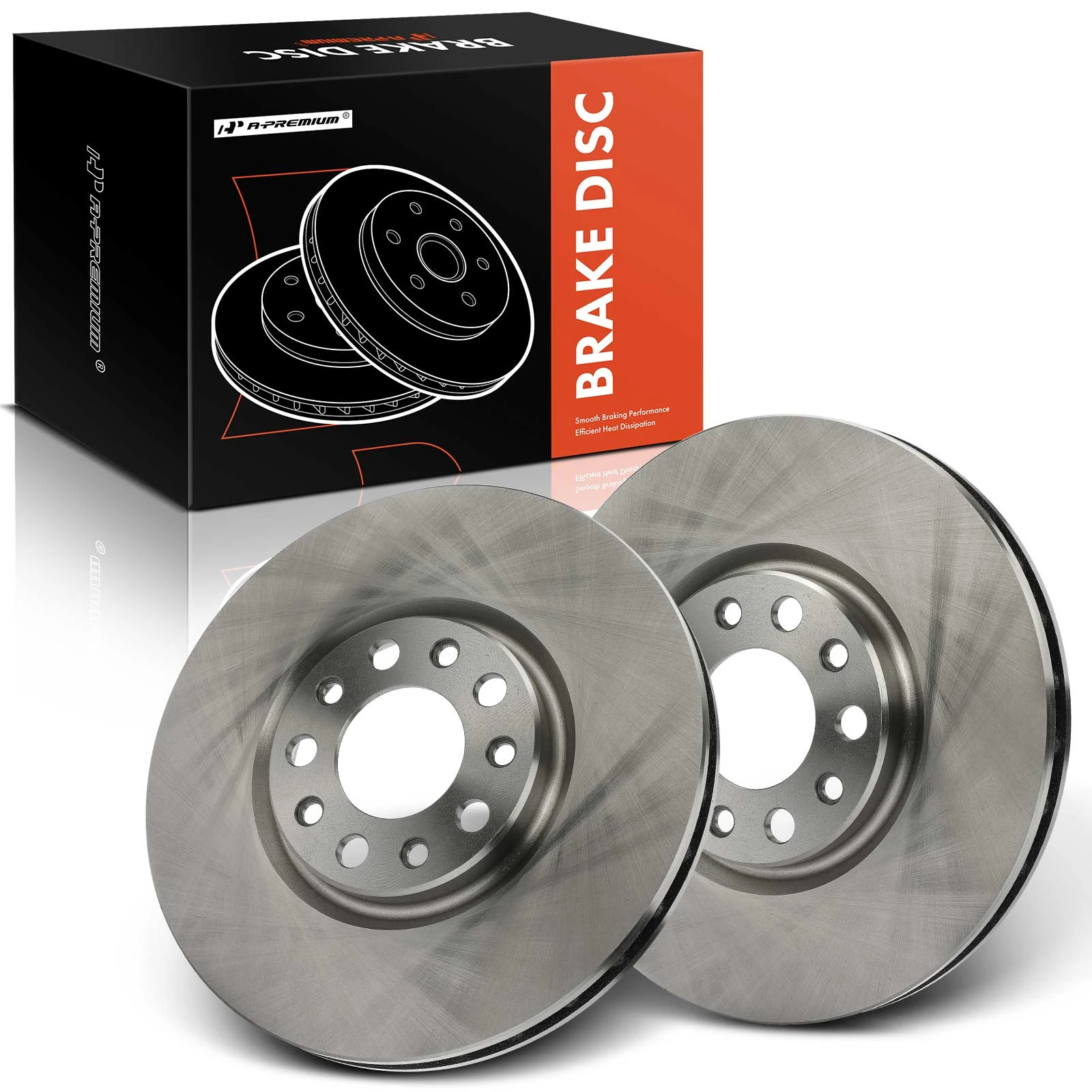 2 Pcs Front Disc Brake Rotors