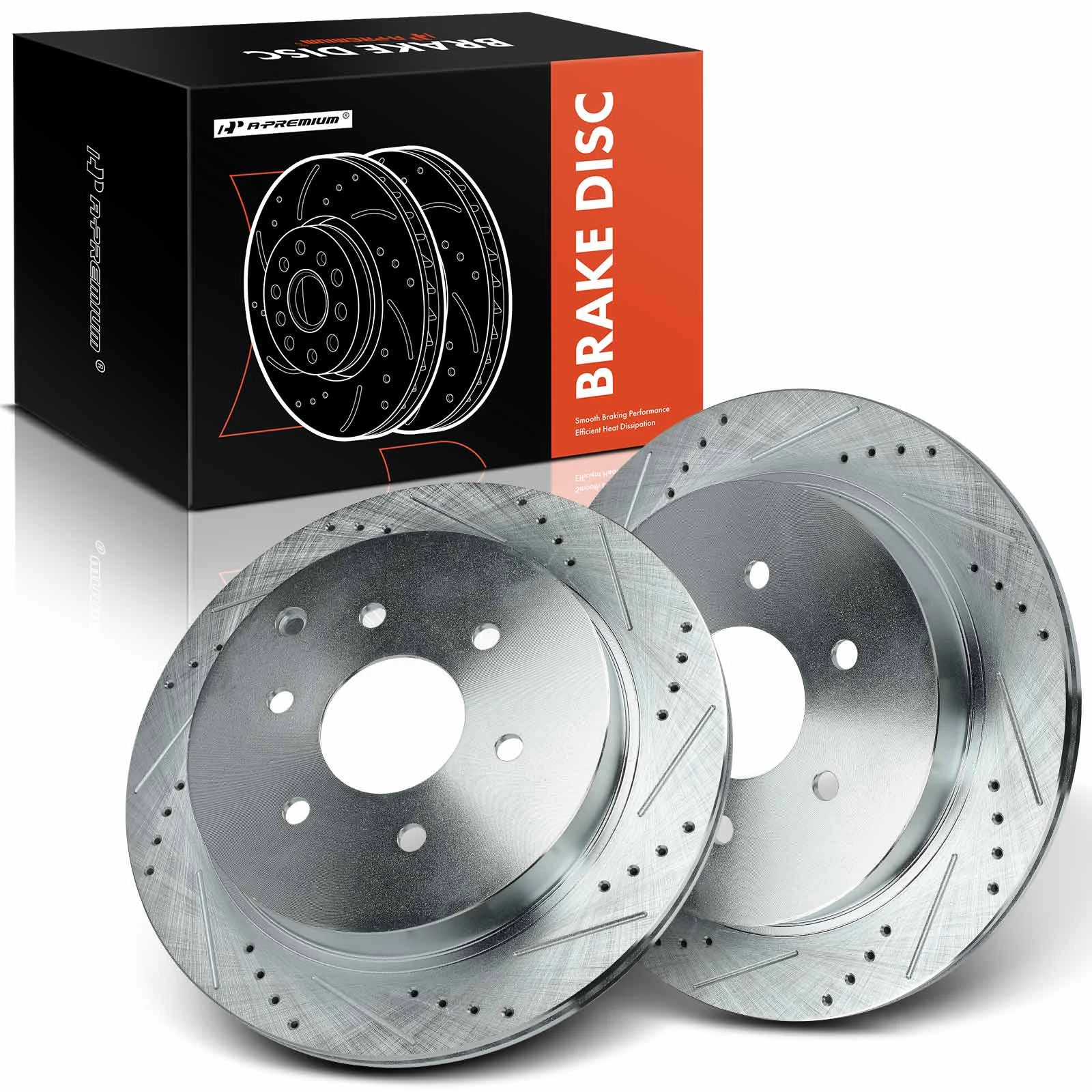 Rear Drilled Brake Rotors for 2011-2013 INFINITI QX56