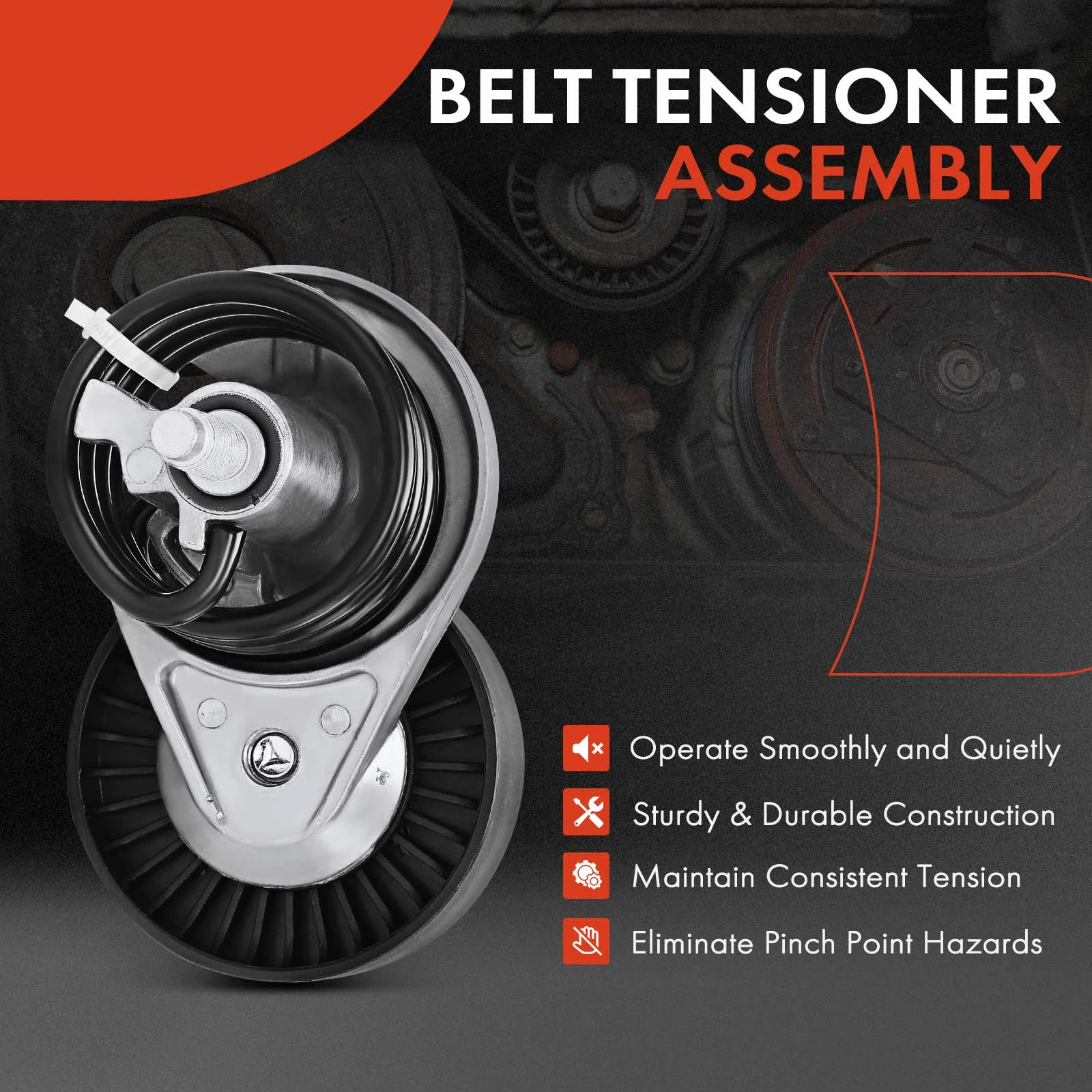 Belt Tensioner Assy For Ford F-150 F-350 E-150 Econoline 5.0 5.8 7.3L F2TZ6B209D