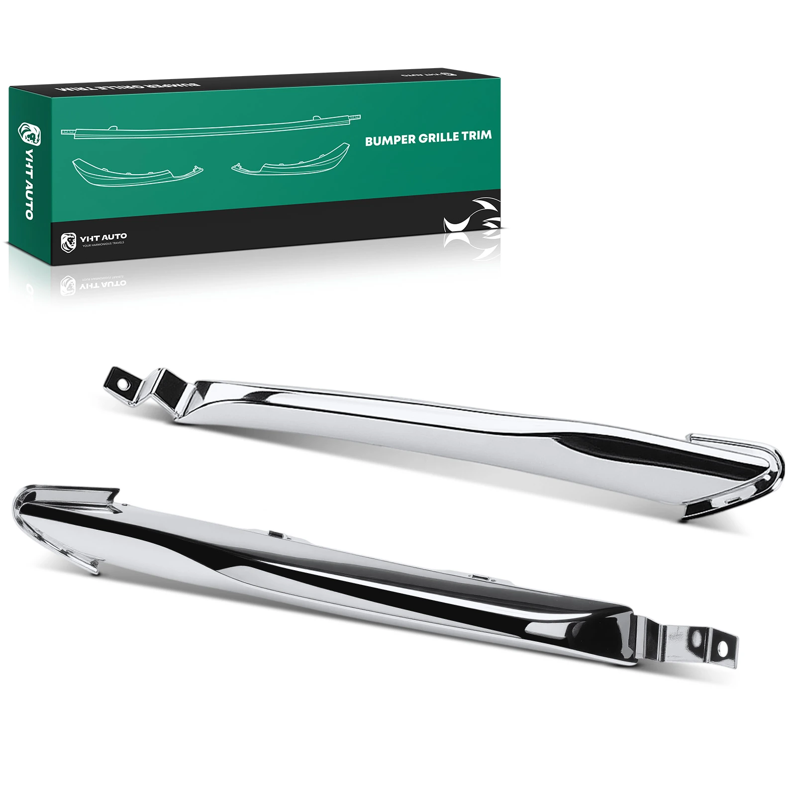 2 Pcs Front Driver & Passenger Fog Lamp Applique for 2022-2023 Jeep Grand Cherokee