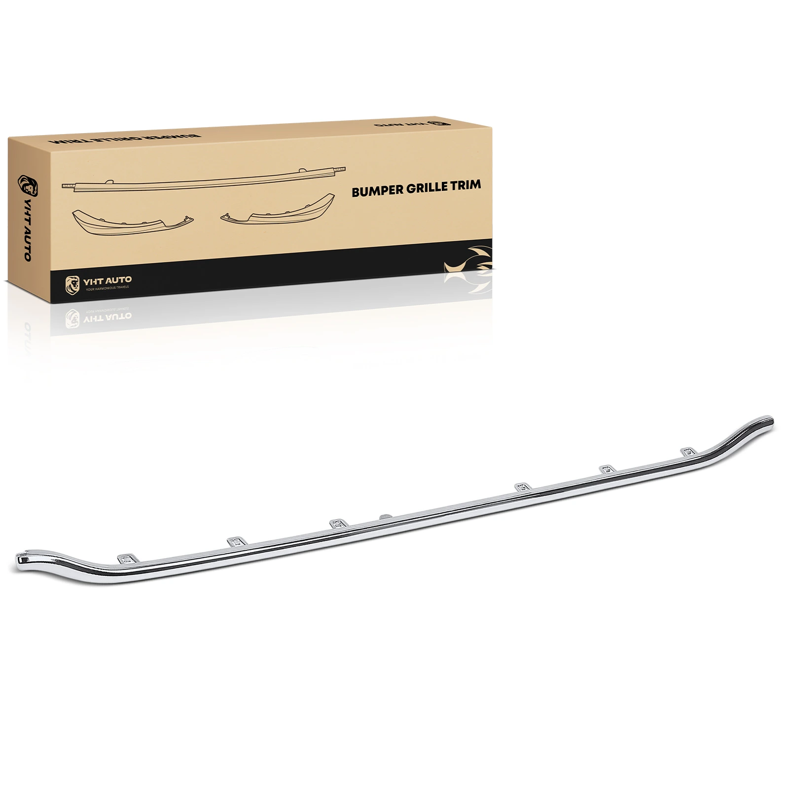 Front Bumper Face Bar Trim Molding Step Pad