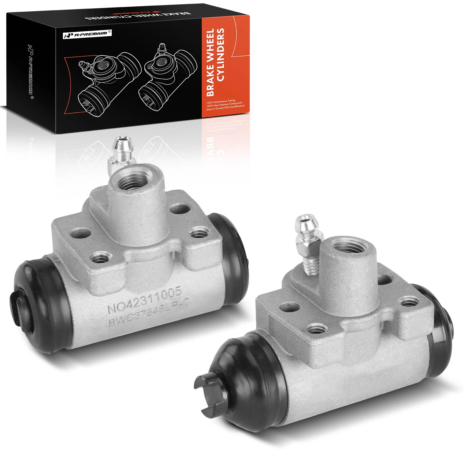 2 Pcs Rear Brake Wheel Cylinders for Honda Accord 90-93 Civic Civic Del Sol