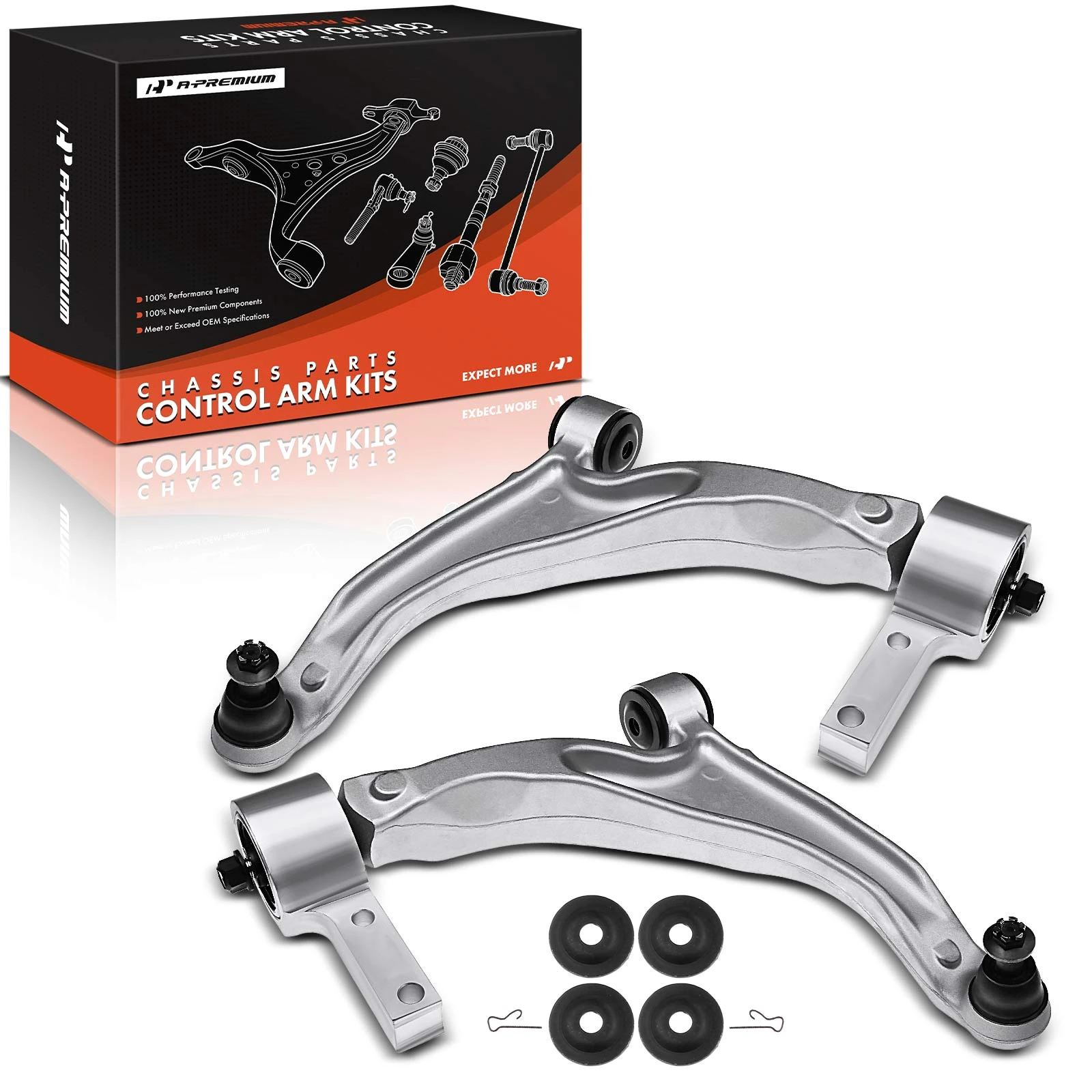 2009-2015 Honda Pilot 2-Pc Control Arm and Ball Joint Kit, Front Lower with Ball Joint A-Premium APCA0179