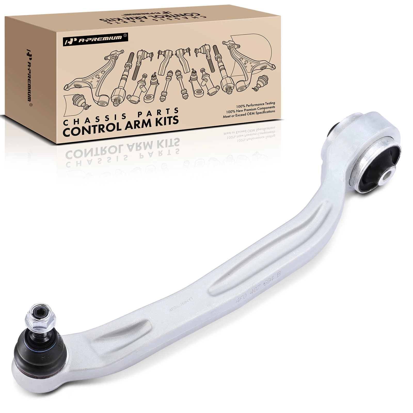 1-Pc Control Arm and Ball Joint Kit, Front Passenger Lower Rearward with Ball Joint A-Premium APCA4374