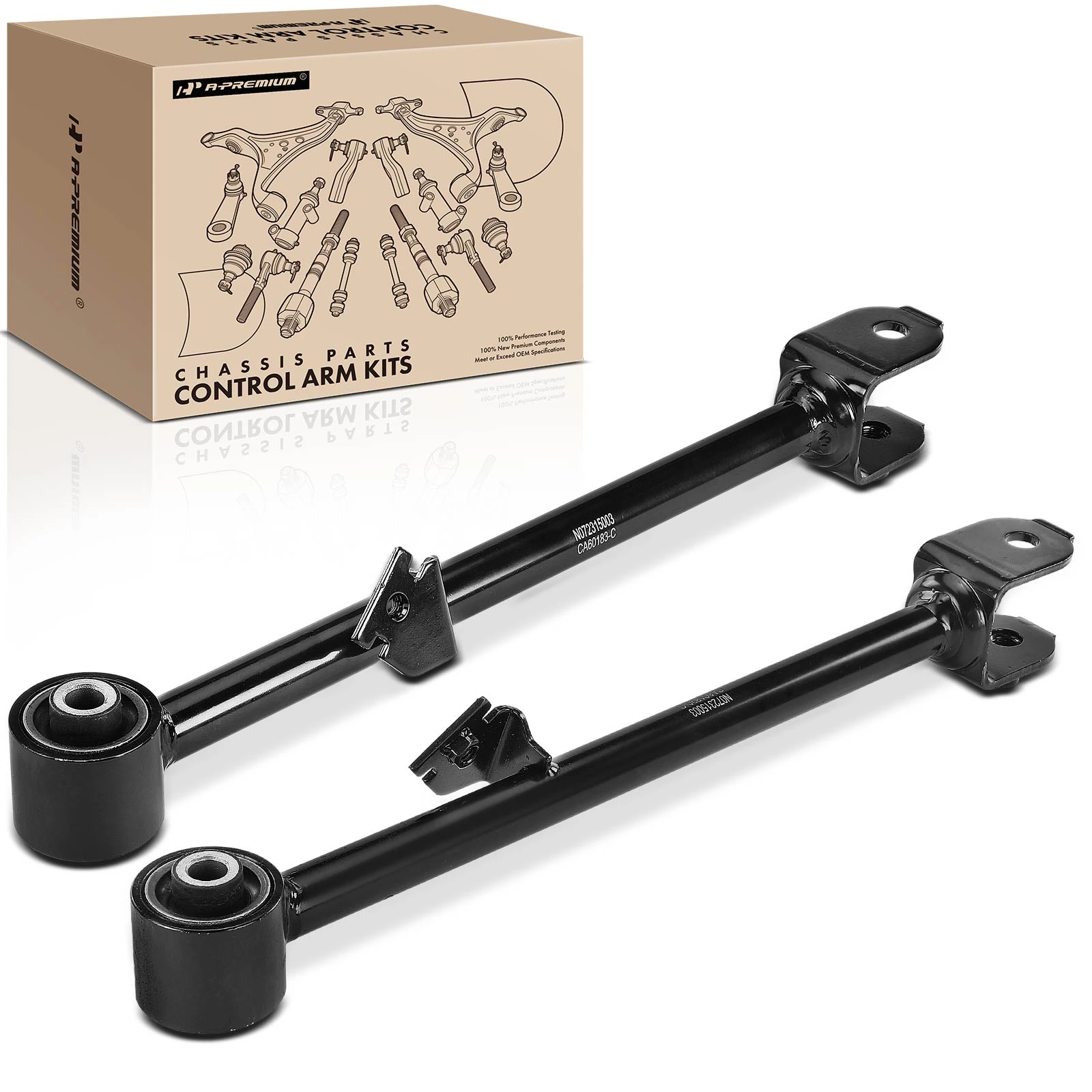 2 Pcs Rear Lower Forward Control Arm with Bushing