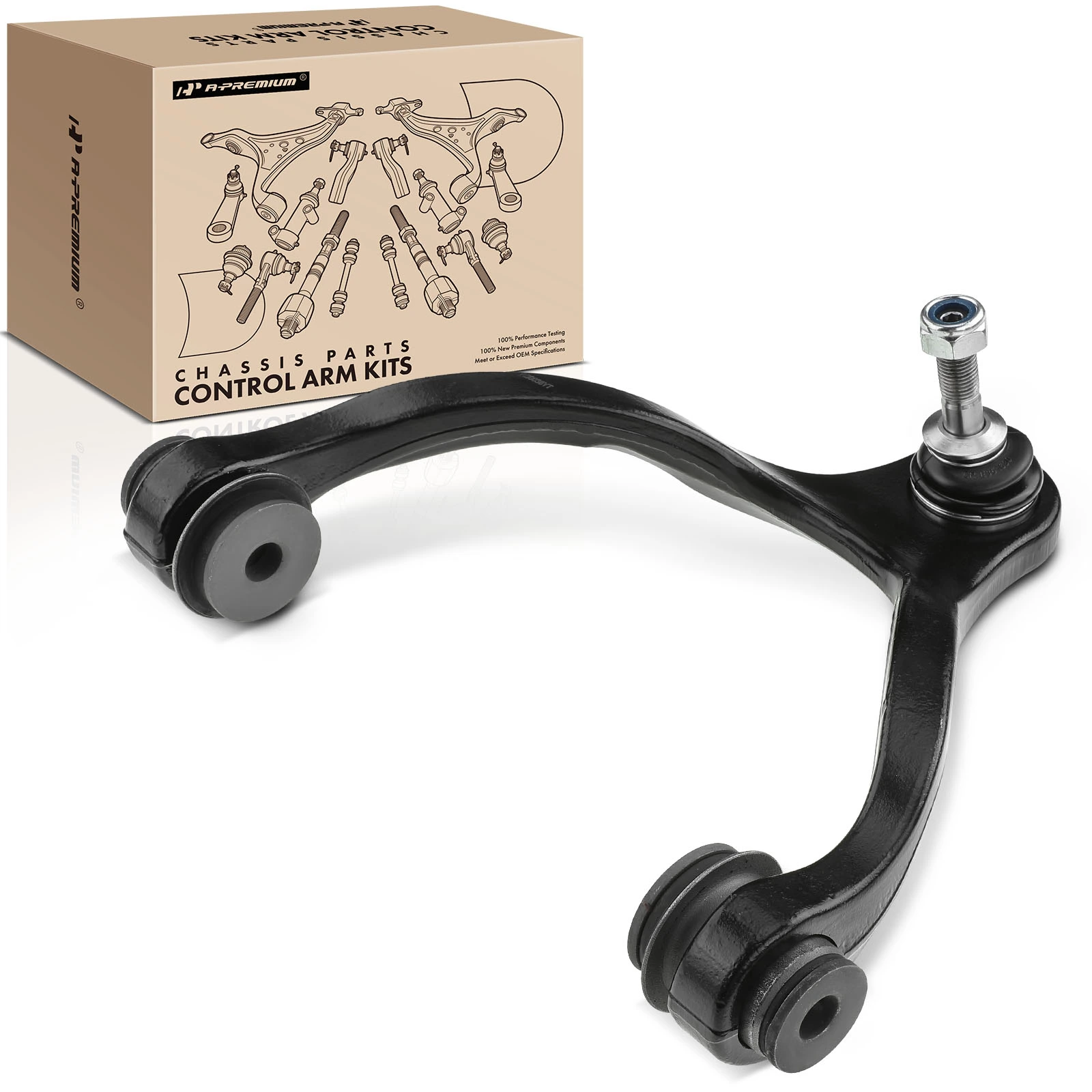 2003-2011 Lincoln Town Car 1pc Control Arm Ball Joint, Front Passenger Upper with Ball Joint A-Premium APCA3779