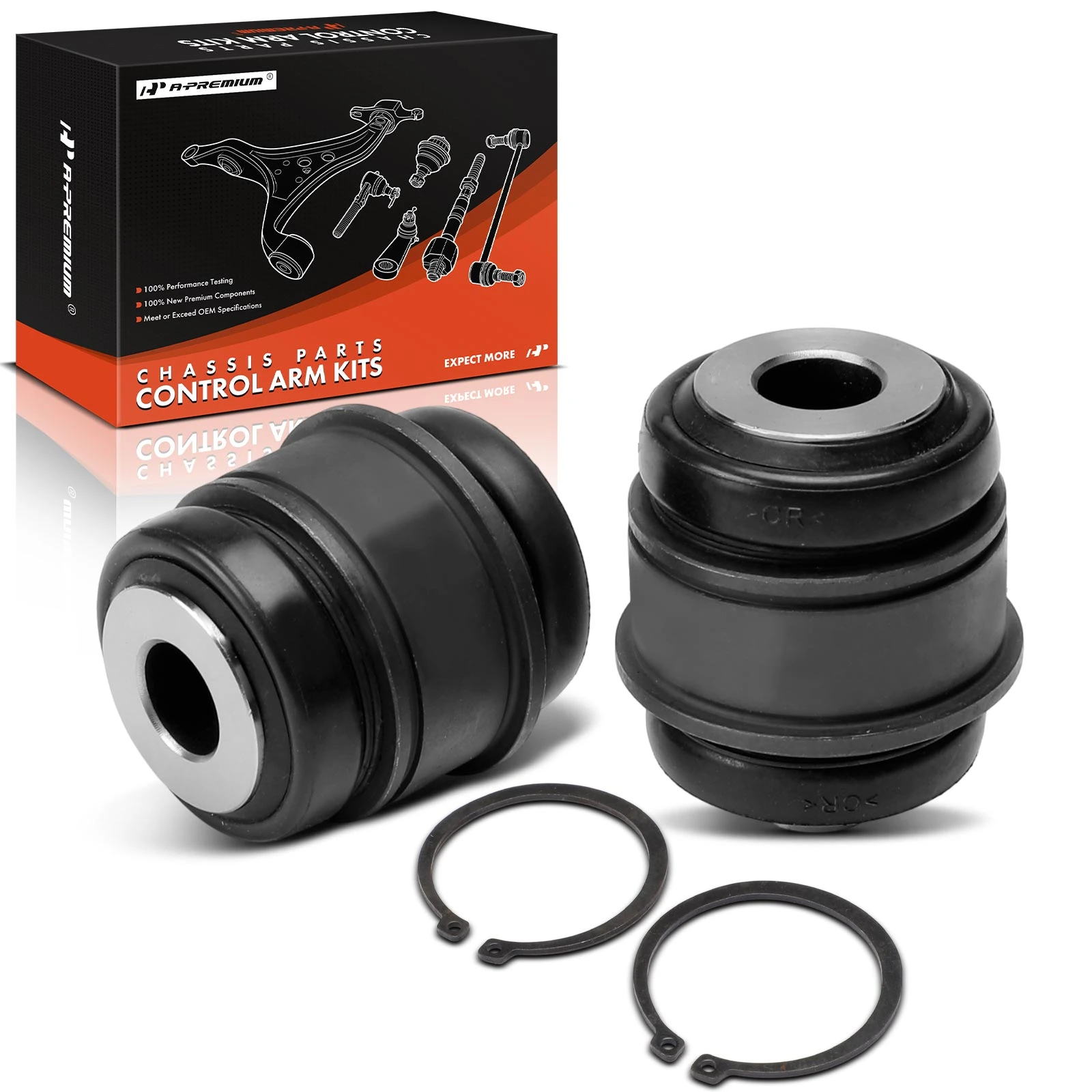 2 Pcs Rear Arm To Knuckle Lower Outer Suspension Control Arm Bushing