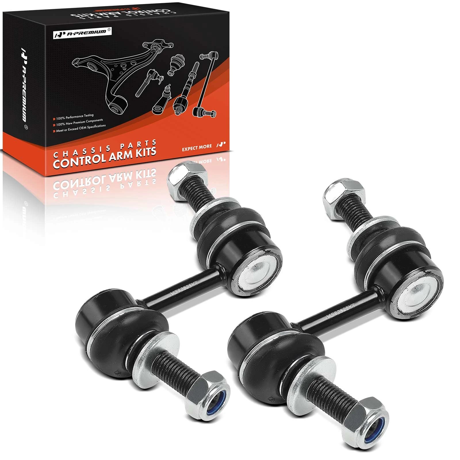 2 Pcs Front Driver & Passenger Sway Bar Link