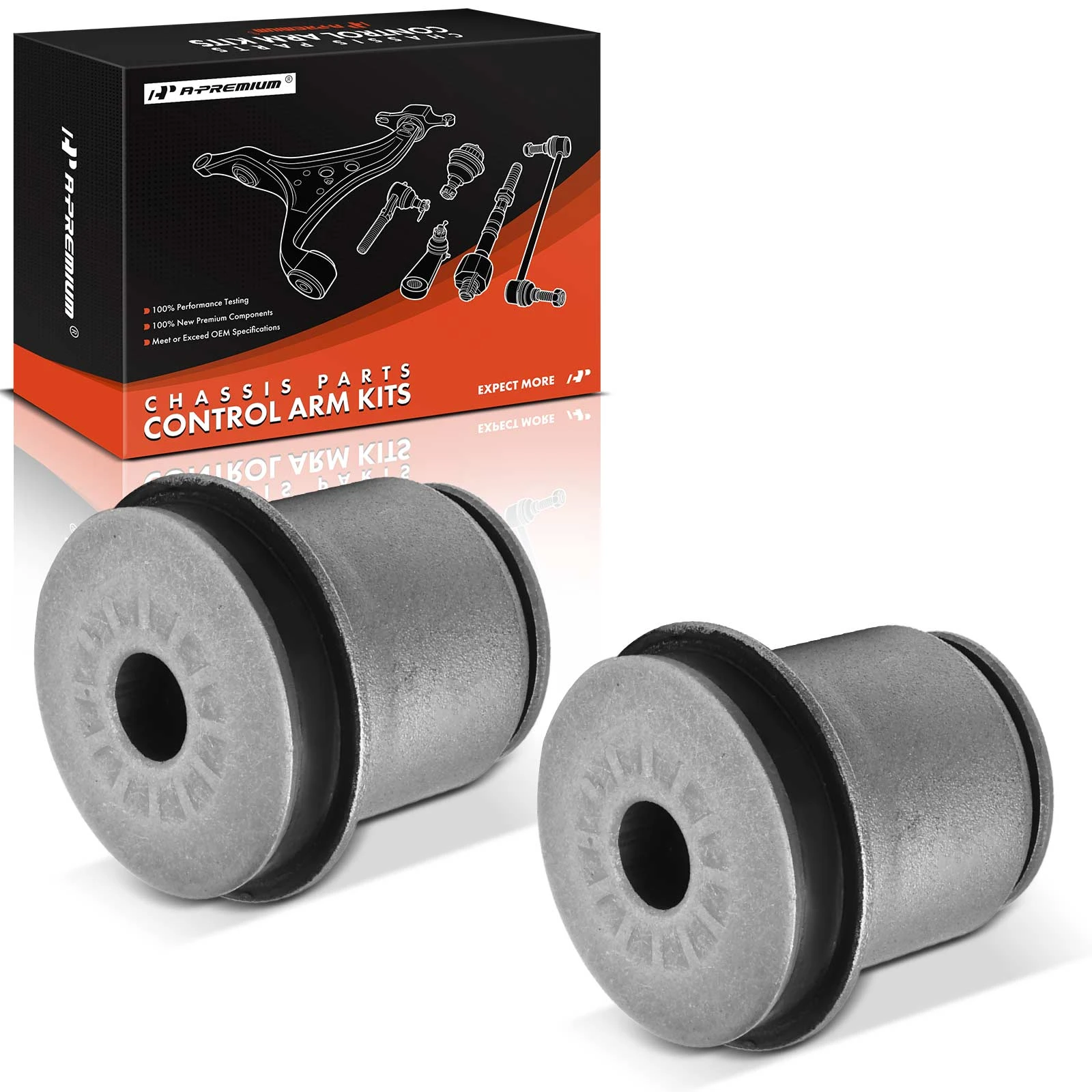 1989-2000 GMC K2500 2pc Control Arm Bushing, Front Upper A-Premium APCA7406