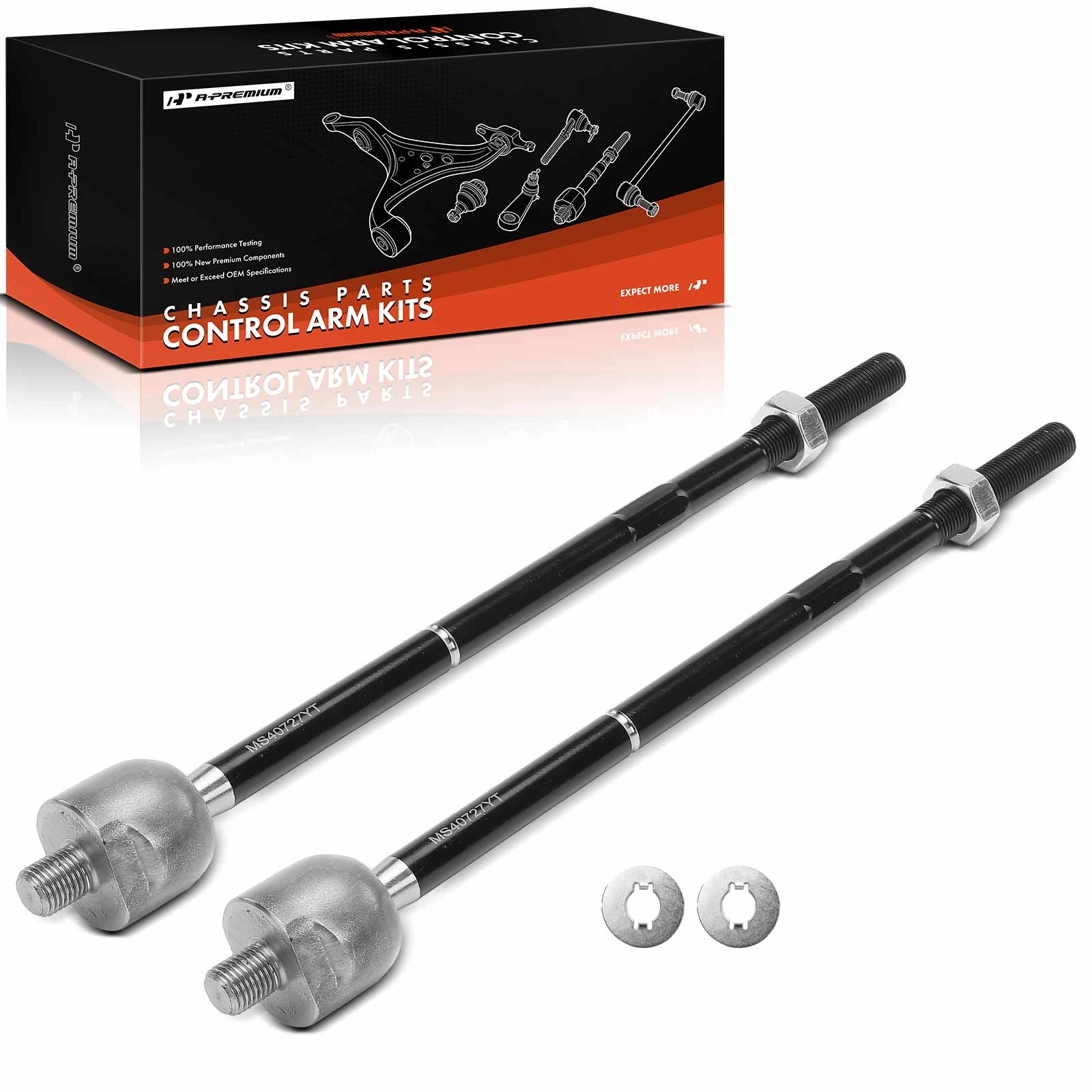 2 Pcs Front Inner Tie Rod End Kit