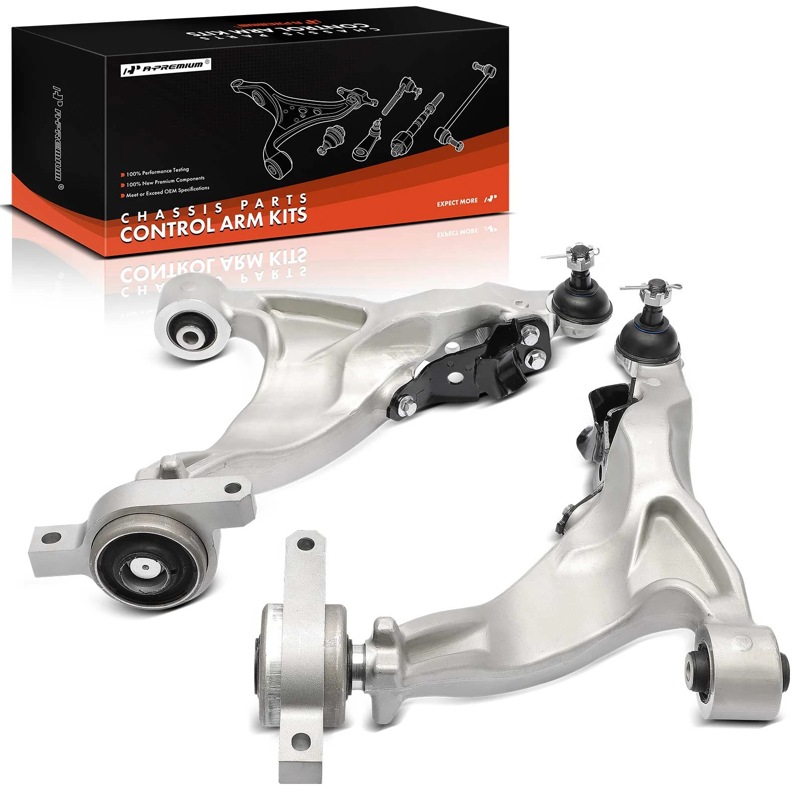 2014-2019 INFINITI Q70 2pc Control Arm and Ball Joint Kit, Front Lower with Ball Joint A-Premium APCA7330