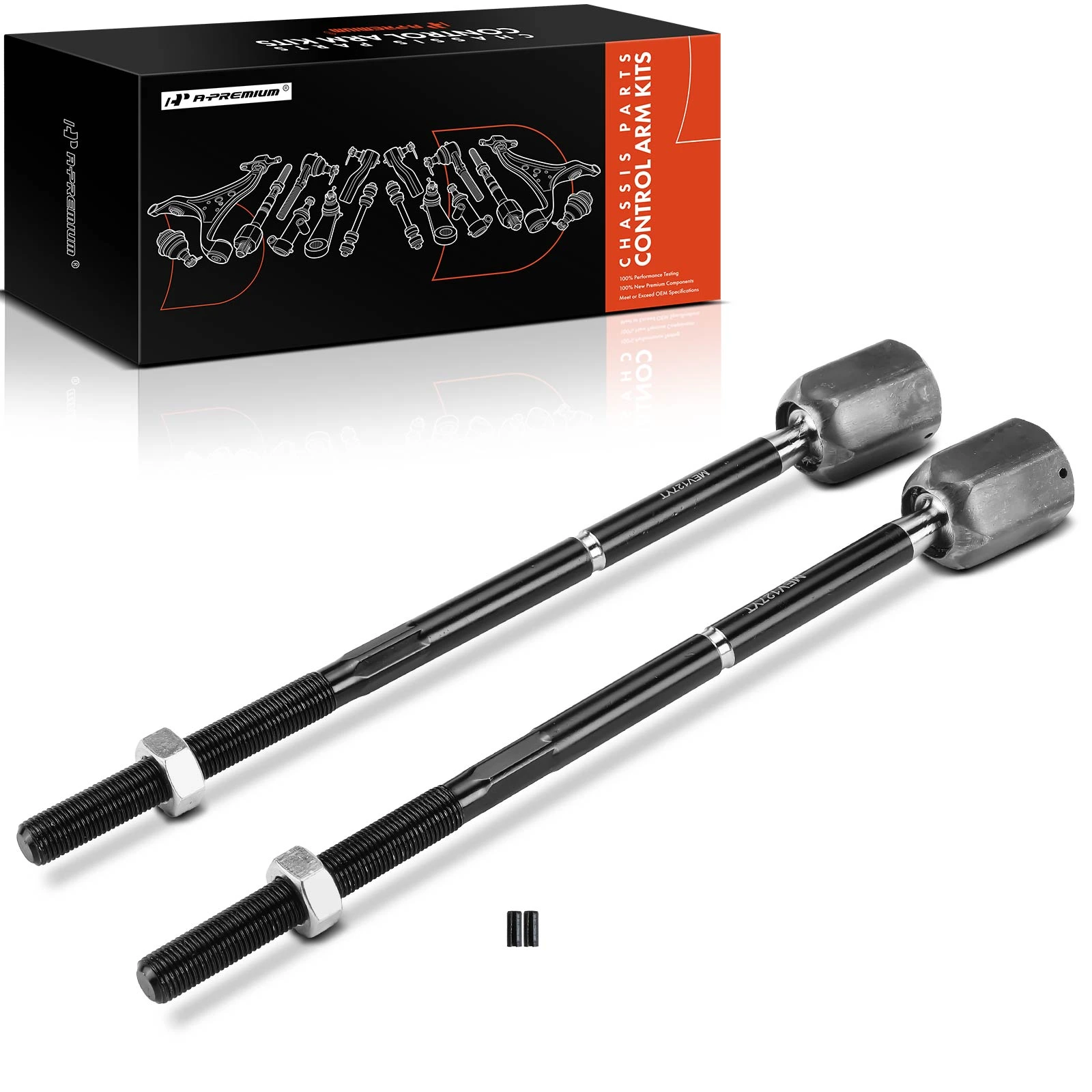 2 Pcs Front Inner Steering Tie Rod End