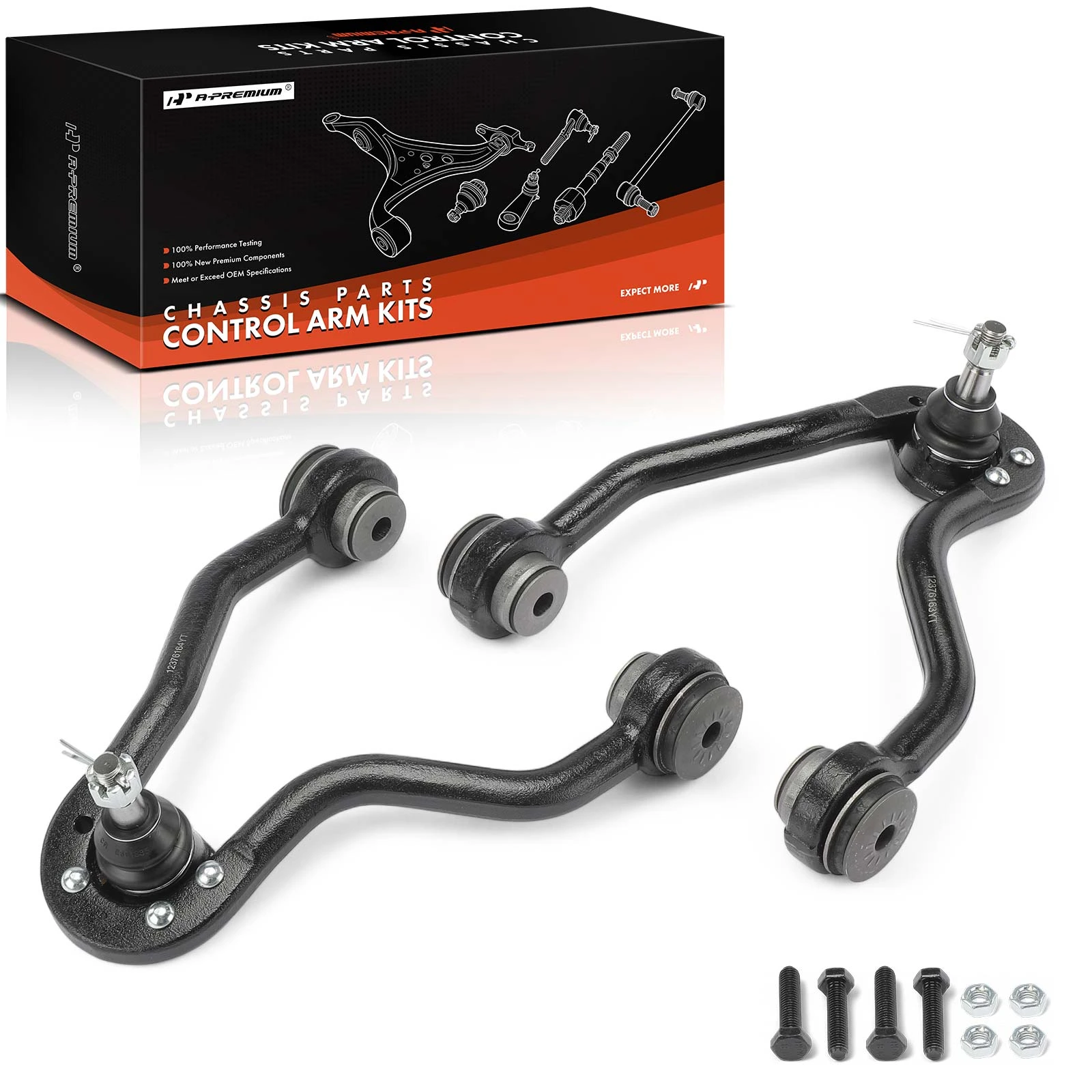 2 Pcs Front Upper Control Arm & Ball Joint Assembly