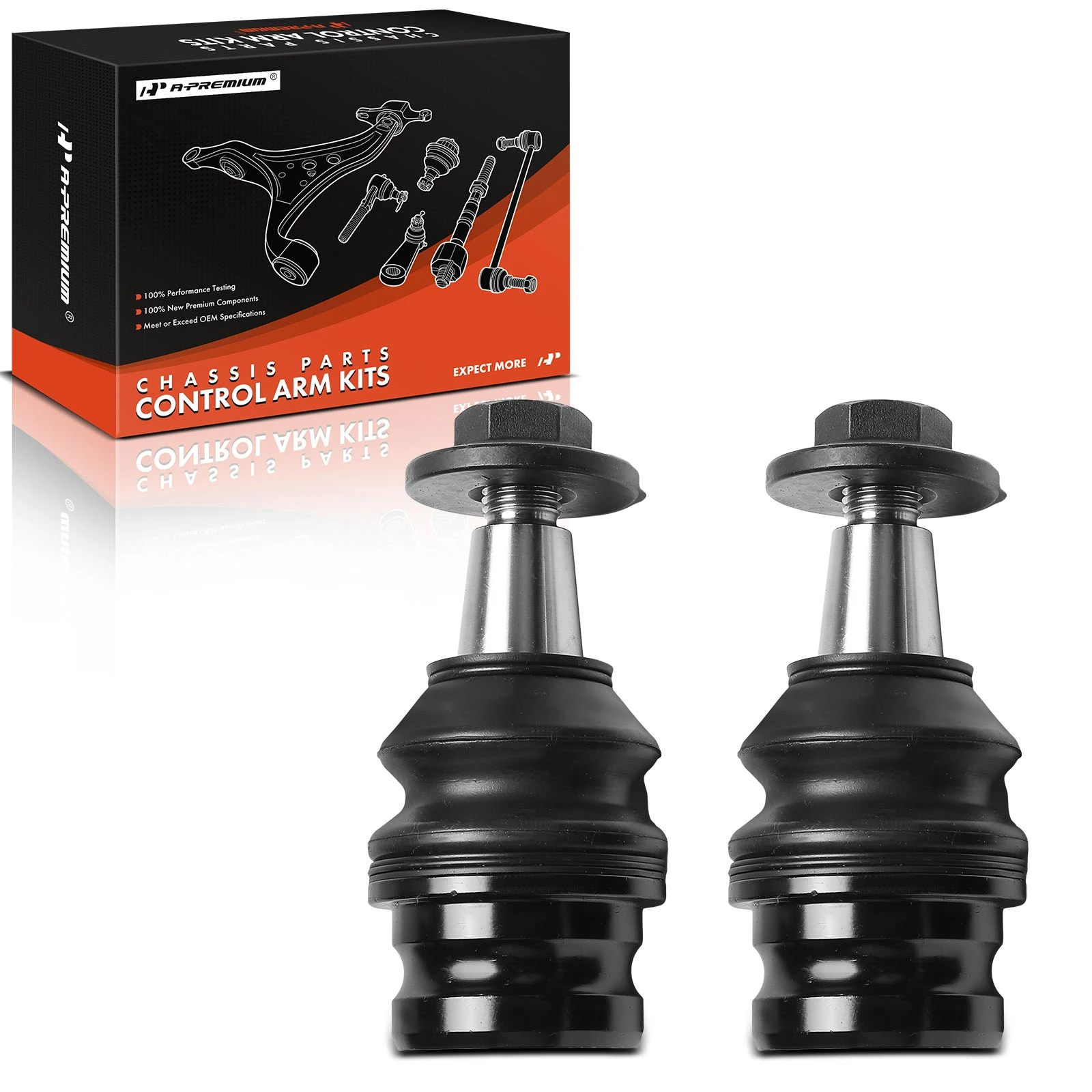 2 Pcs Front Lower Ball Joints