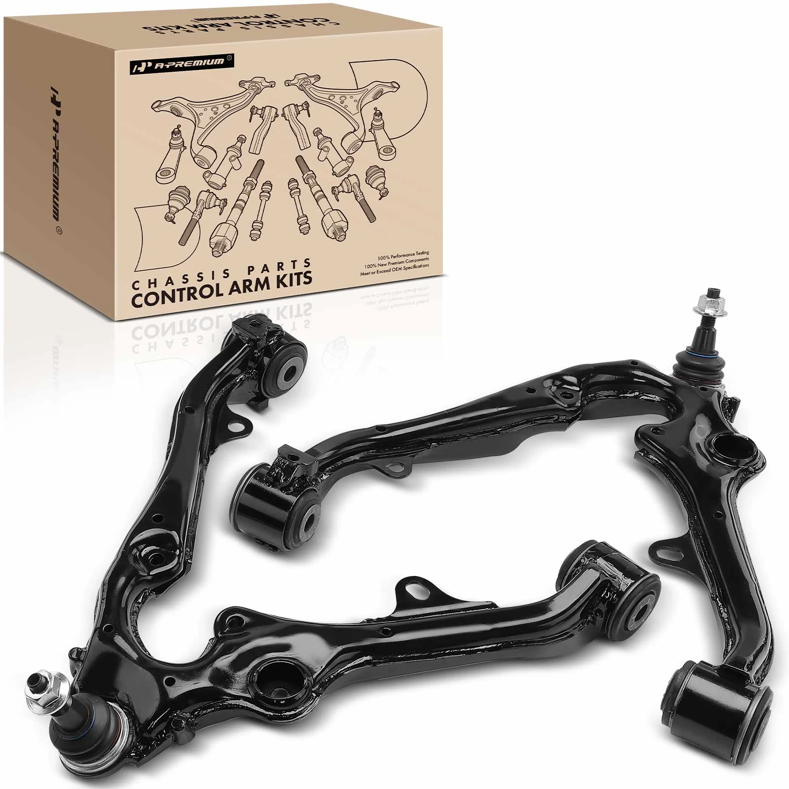 2021-2023 GMC Yukon XL 2-Pc Control Arm and Ball Joint Kit, Front Lower with Ball Joint A-Premium APCA6189